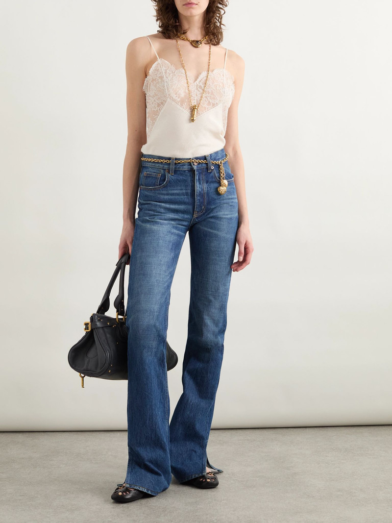 Chloé High-rise slim-leg organic jeans Dark denim outlook