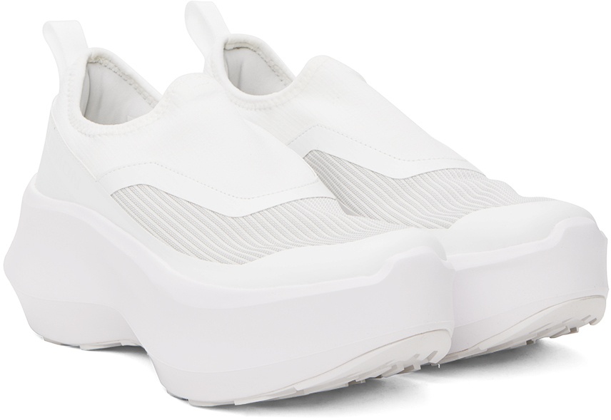 White Salomon Edition Slip-On Platform Sneakers - 4