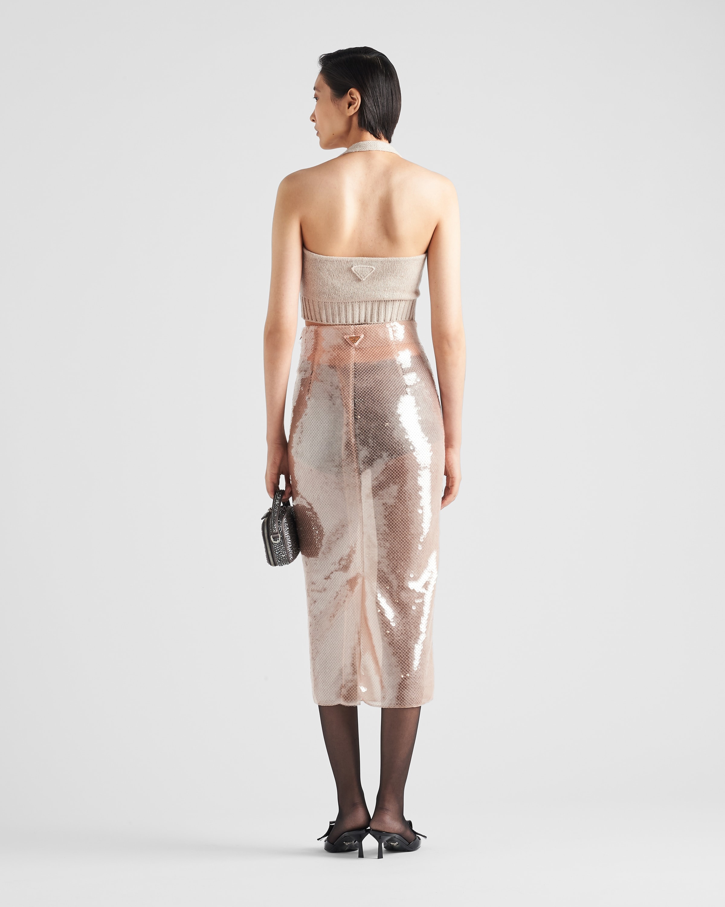 Sleeveless wool and cashmere top - 5