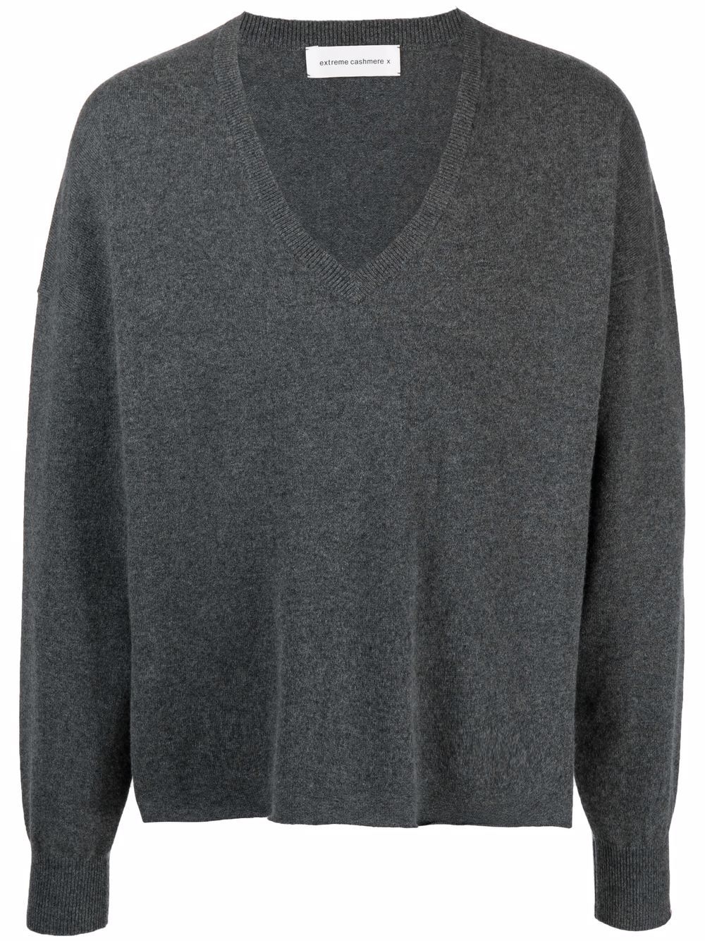 slouchy V-neck cashmere jumper - 1