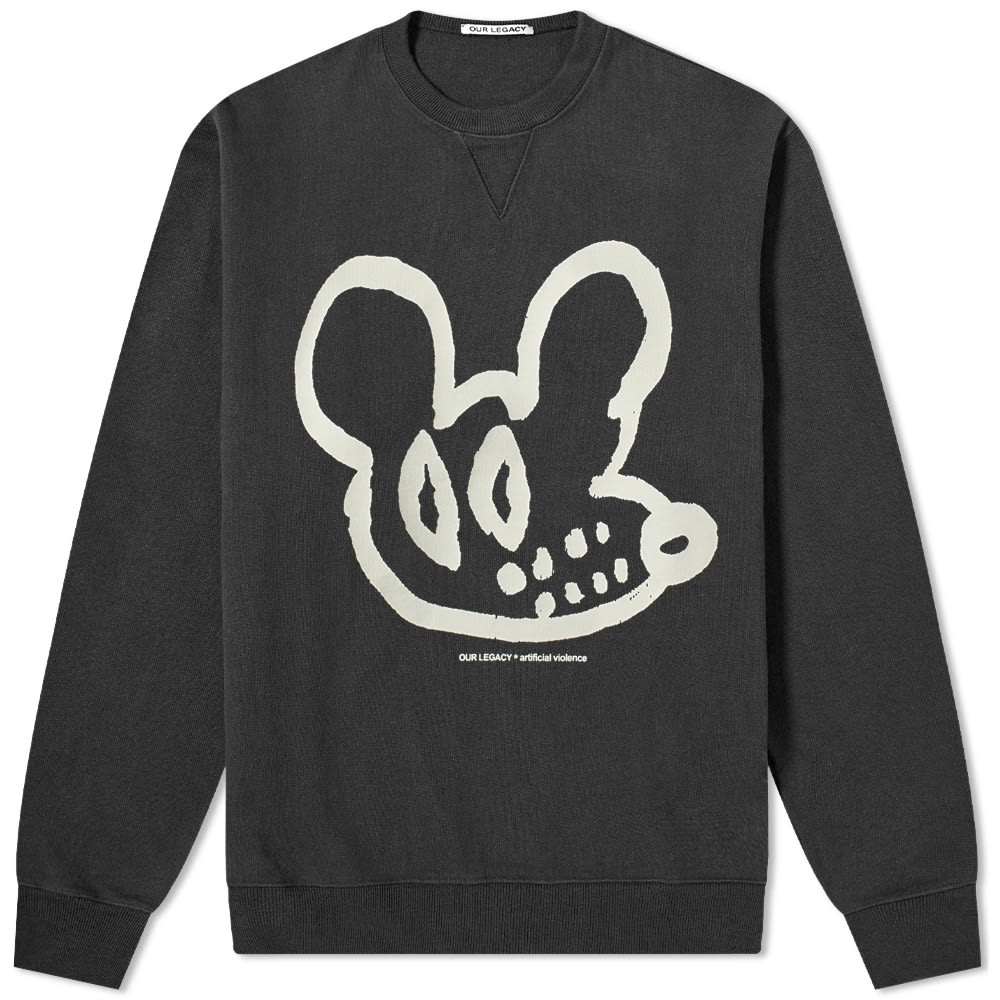 Our Legacy Rat Skull Print Base Crew Sweat - 1