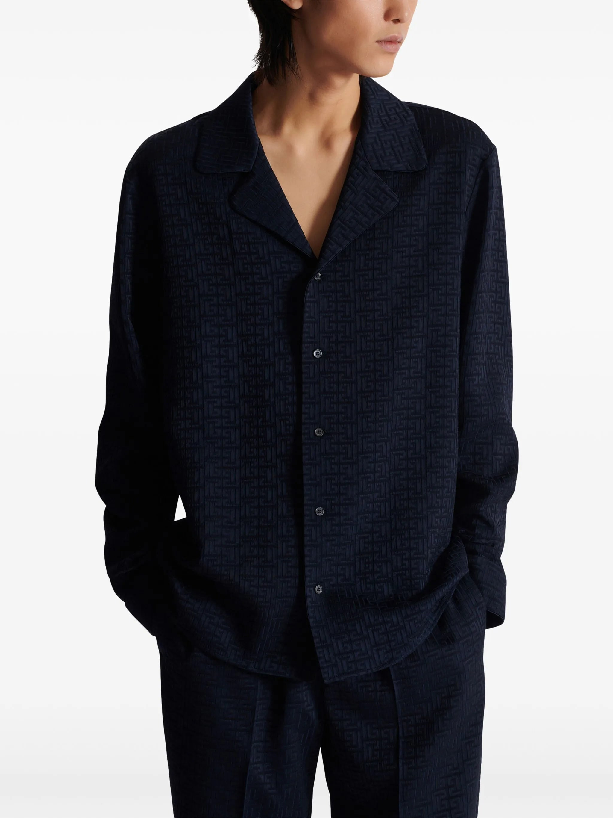 PB Labyrinth-jacquard pyjama shirt - 7