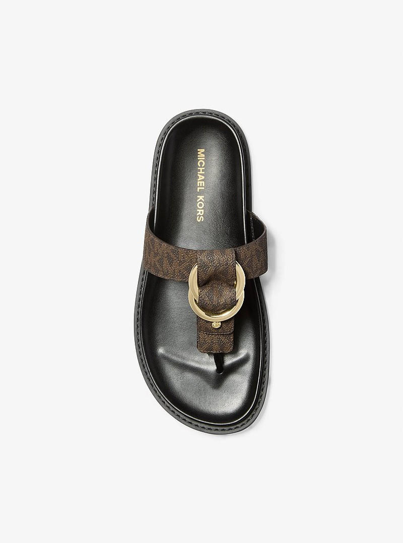 Jaden Signature Logo Thong Sandal 3