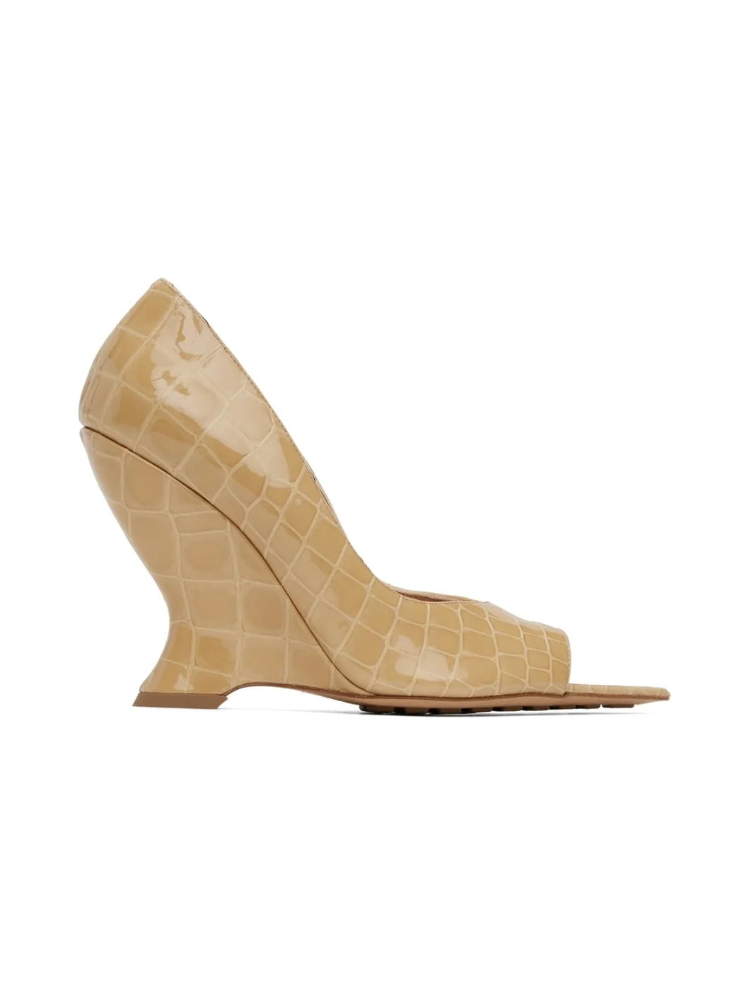 Beige Punta Heeled Sandals - 1