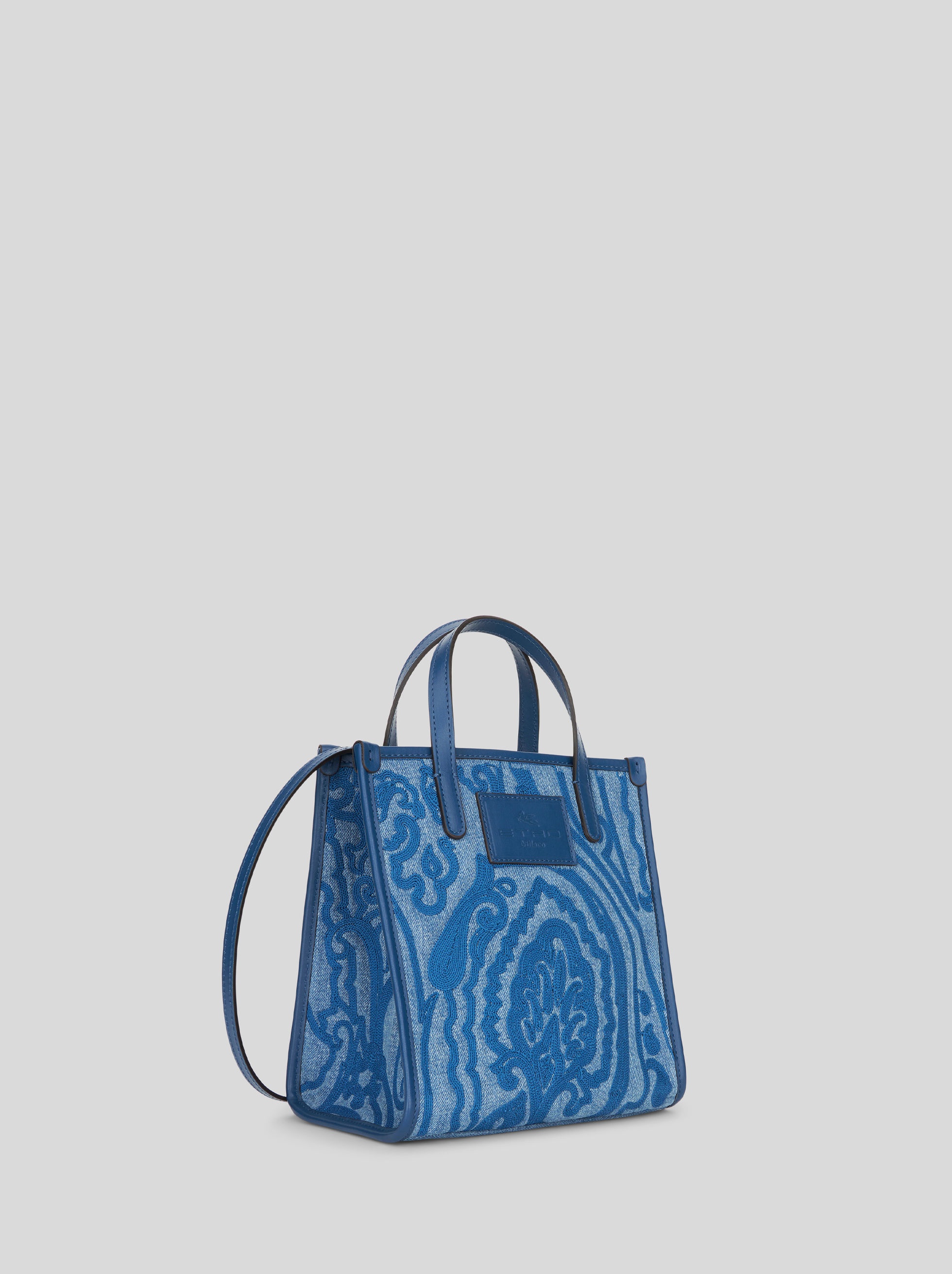 MINI DENIM SHOPPING BAG - 5