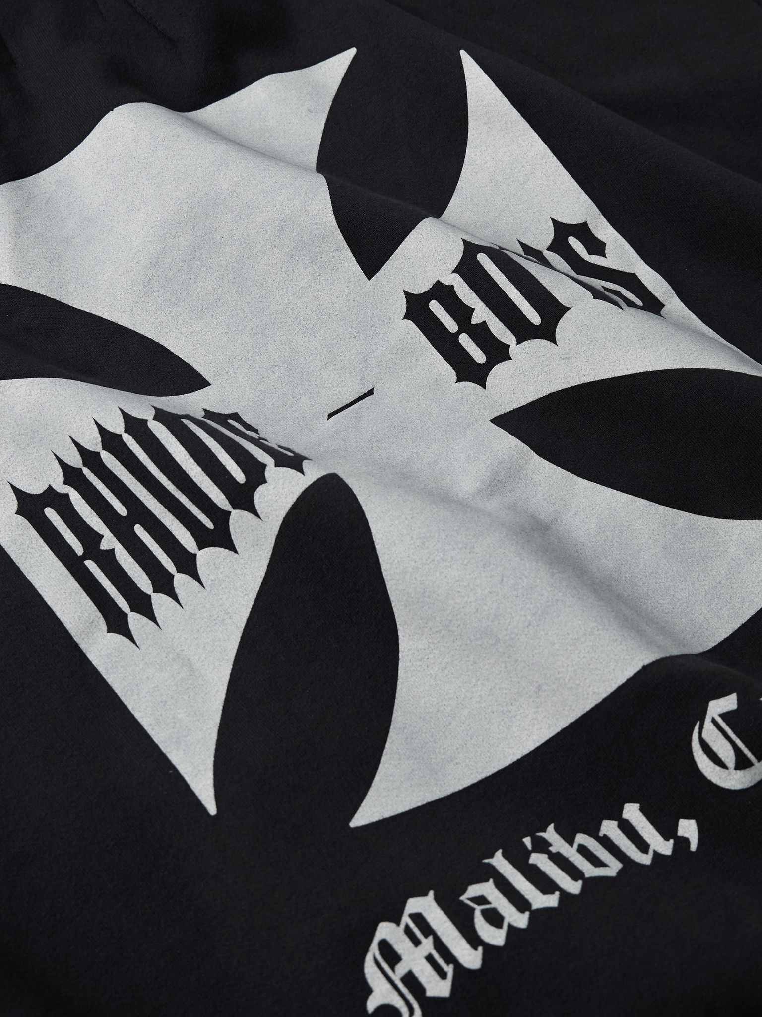 Logo-Print Cotton-Jersey Hoodie Black - 5