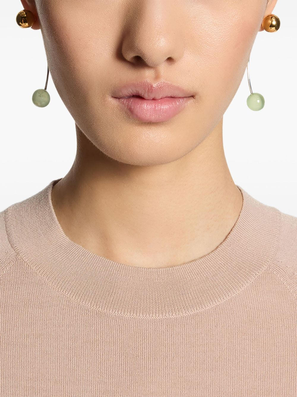 chain stud earrings - 2