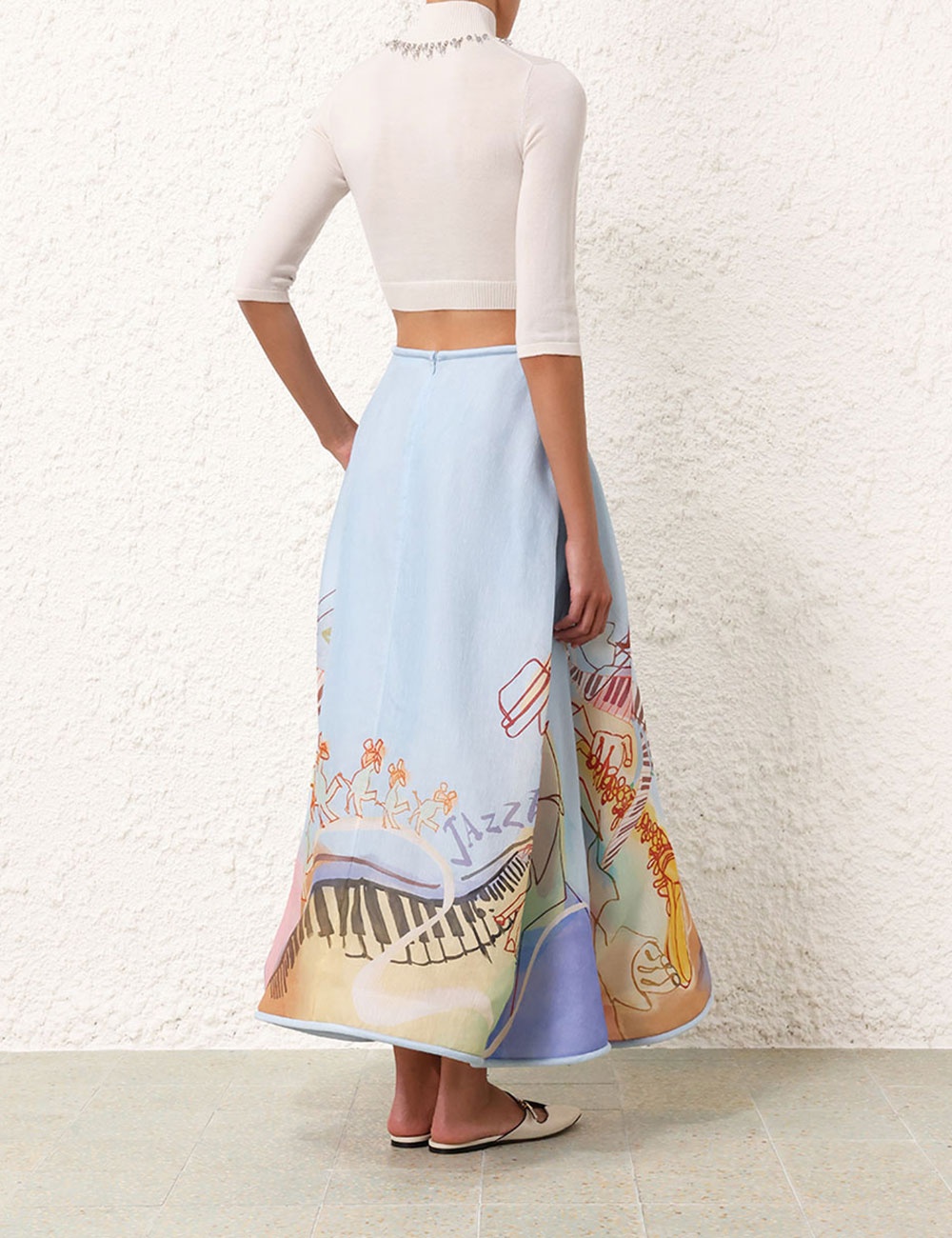 MATCHMAKER POSTER FLARE SKIRT - 4