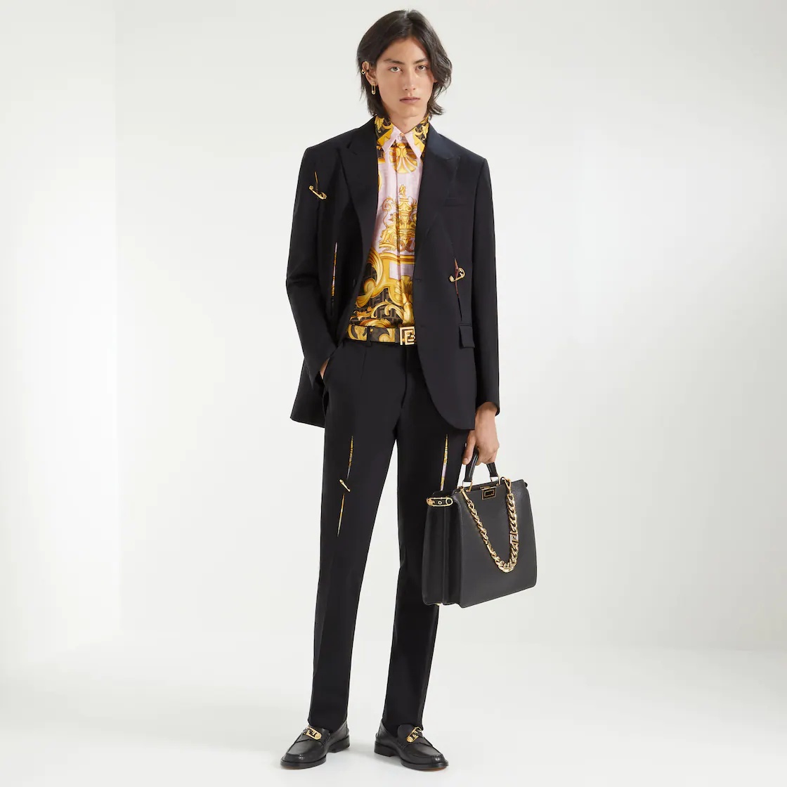 Fendace multicolor silk shirt - 4