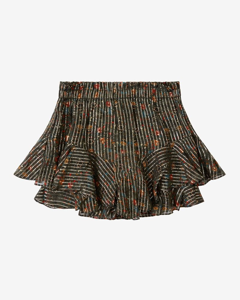 ABORELI PRINTED SILK SHORTS 1