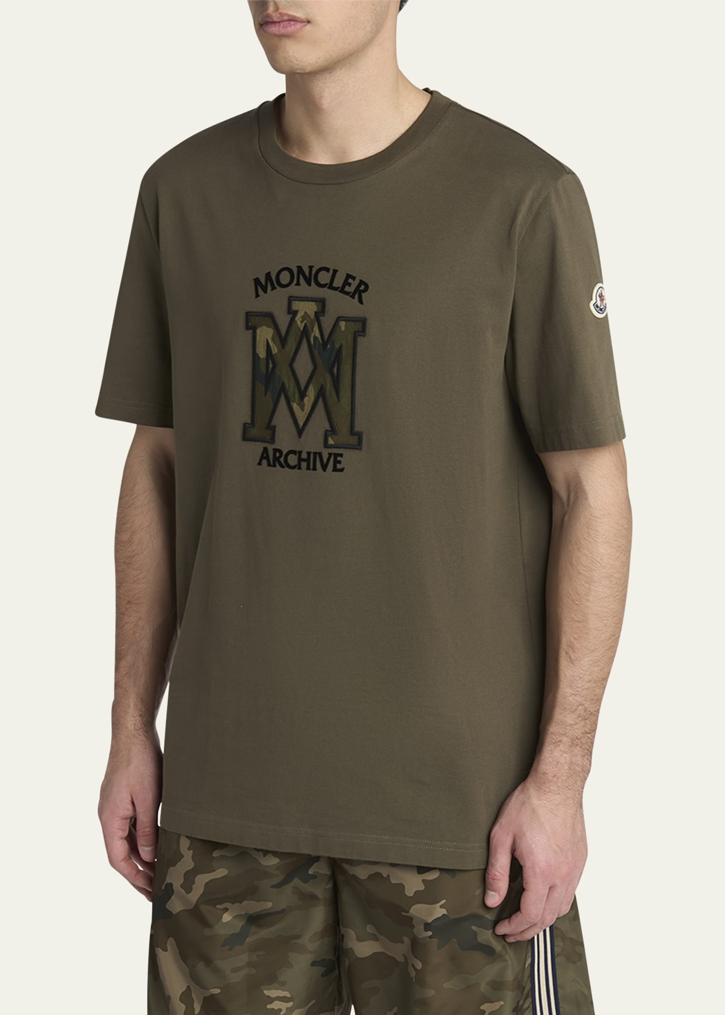 Men's Camouflage Logo Crewneck T-Shirt - 4