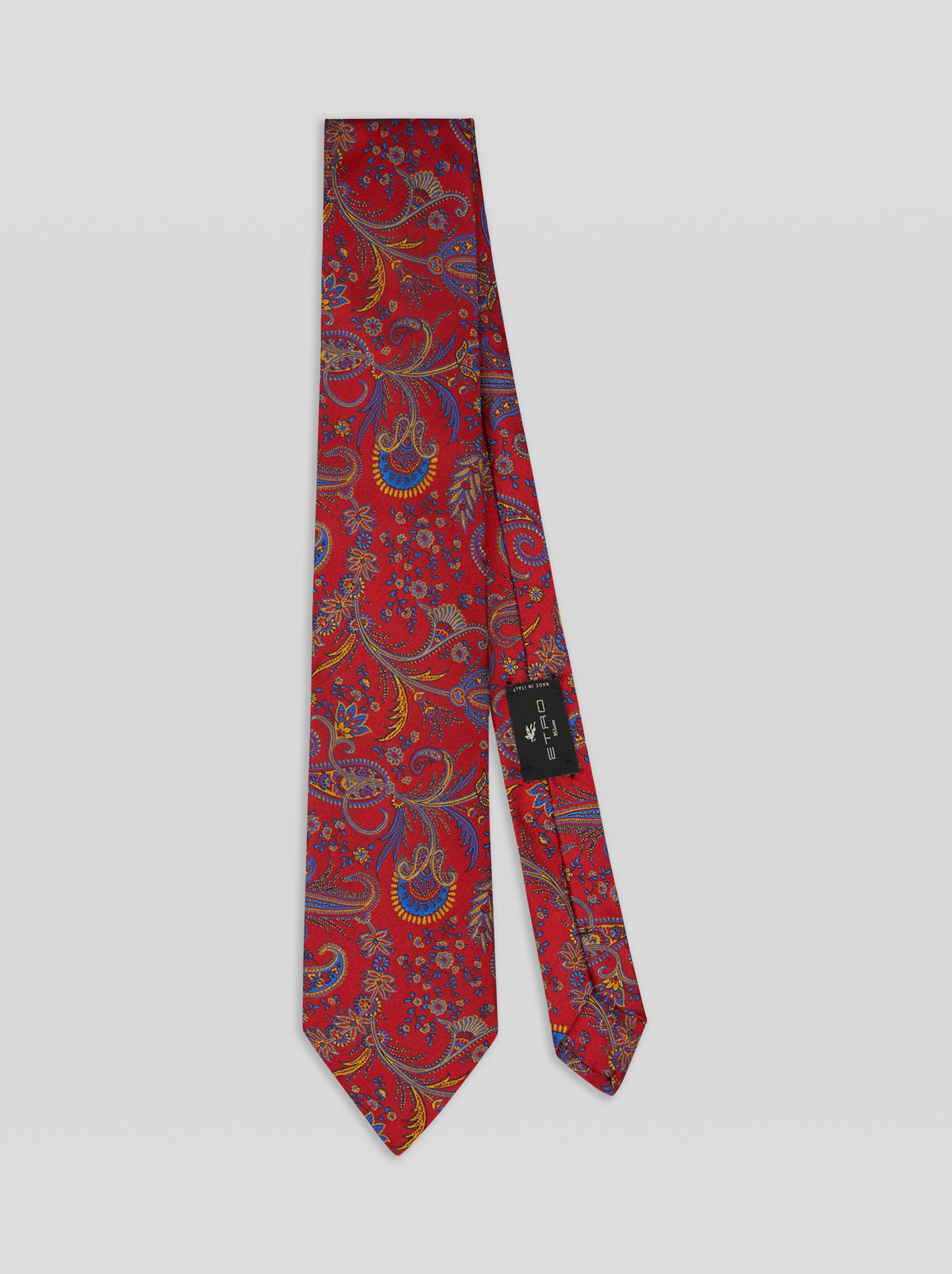 FLORAL PAISLEY JACQUARD TIE - 1