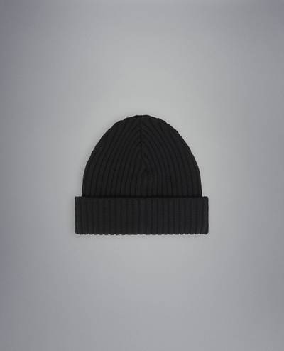 Paul & Shark Ribbed wool beanie with iconic badge outlook