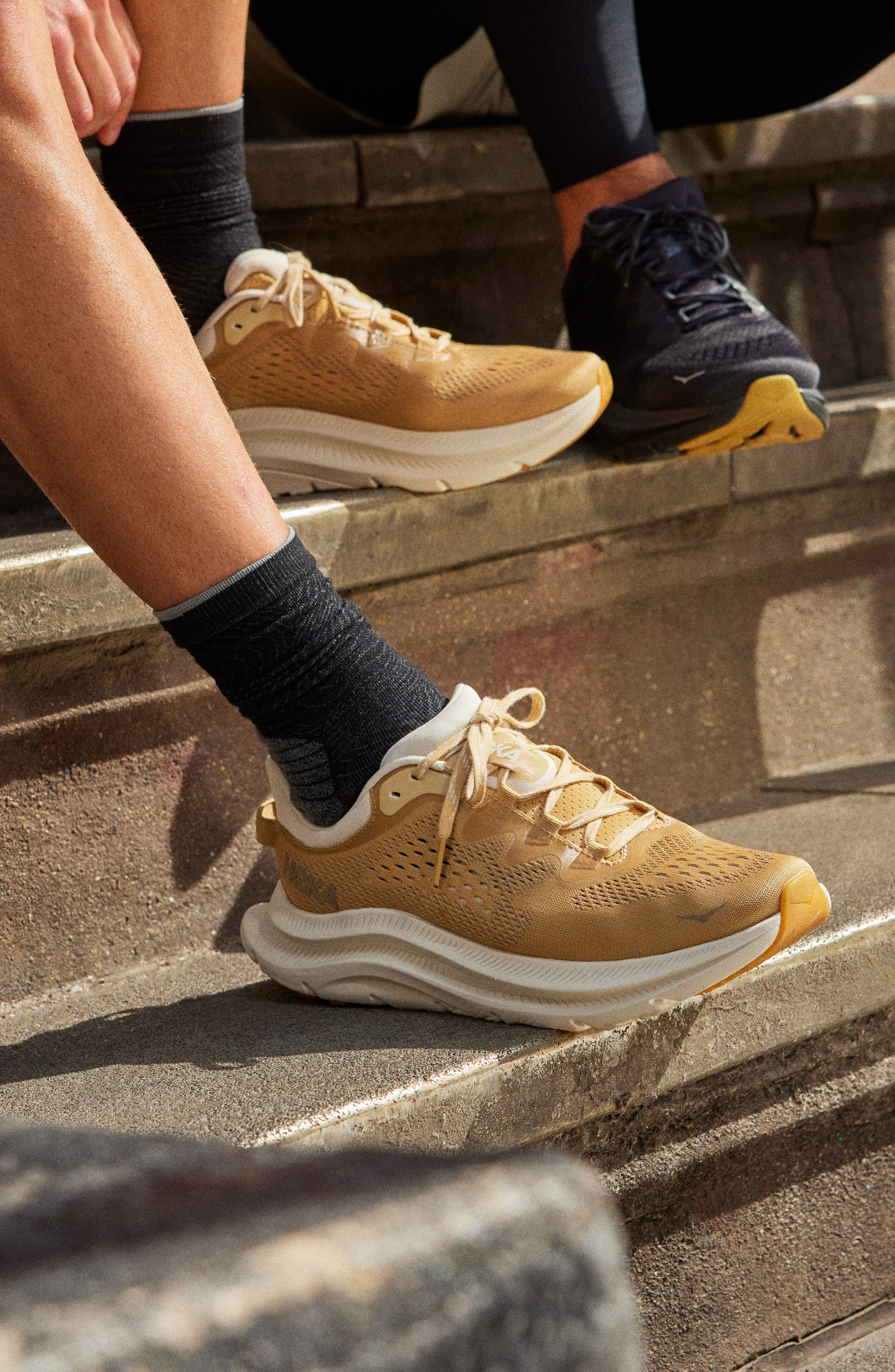 HOKA Kawana 2 Running Shoe in Wheat /Oat Milk at Nordstrom - 9