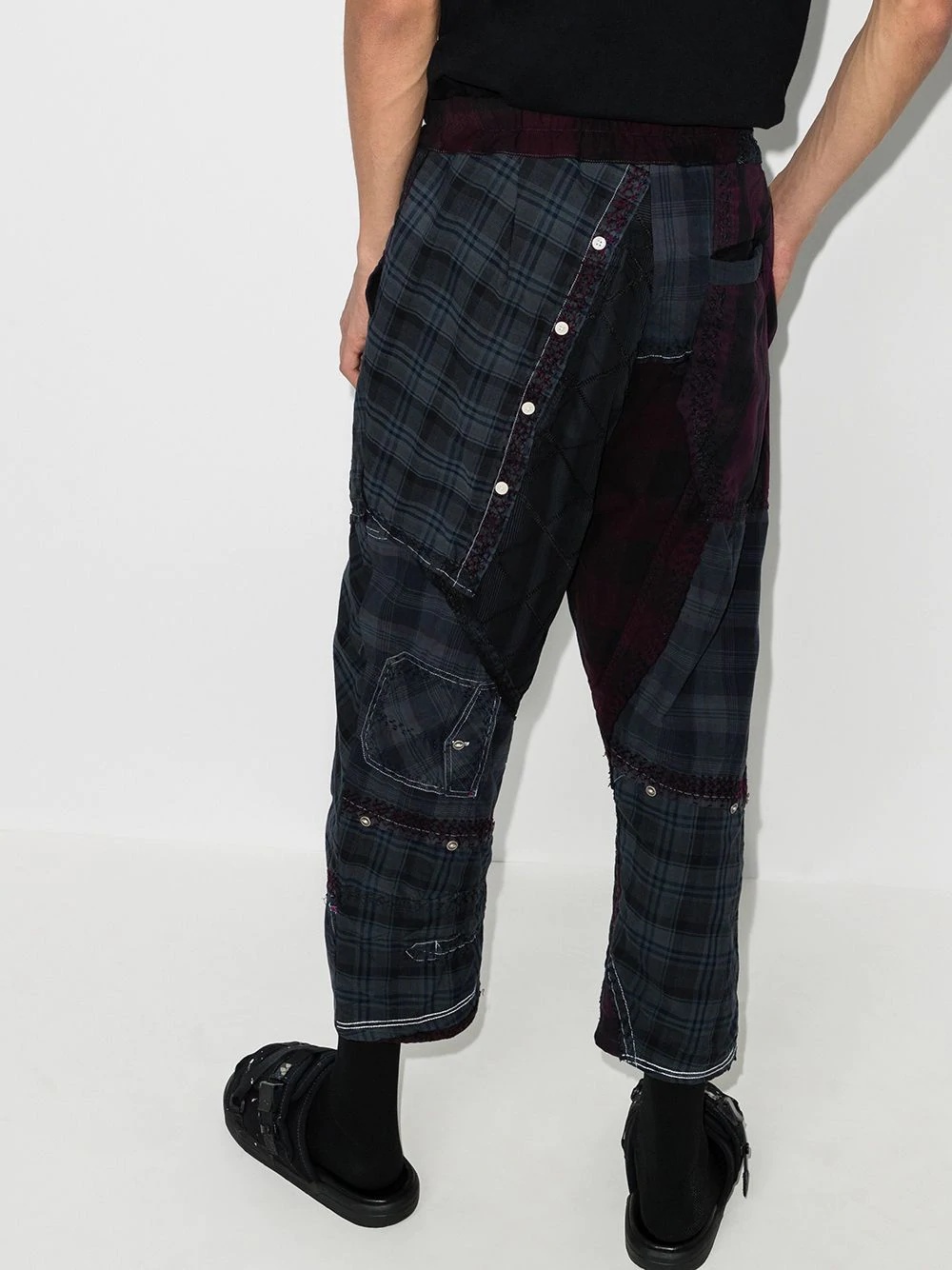 Marek patchwork cropped trousers - 3