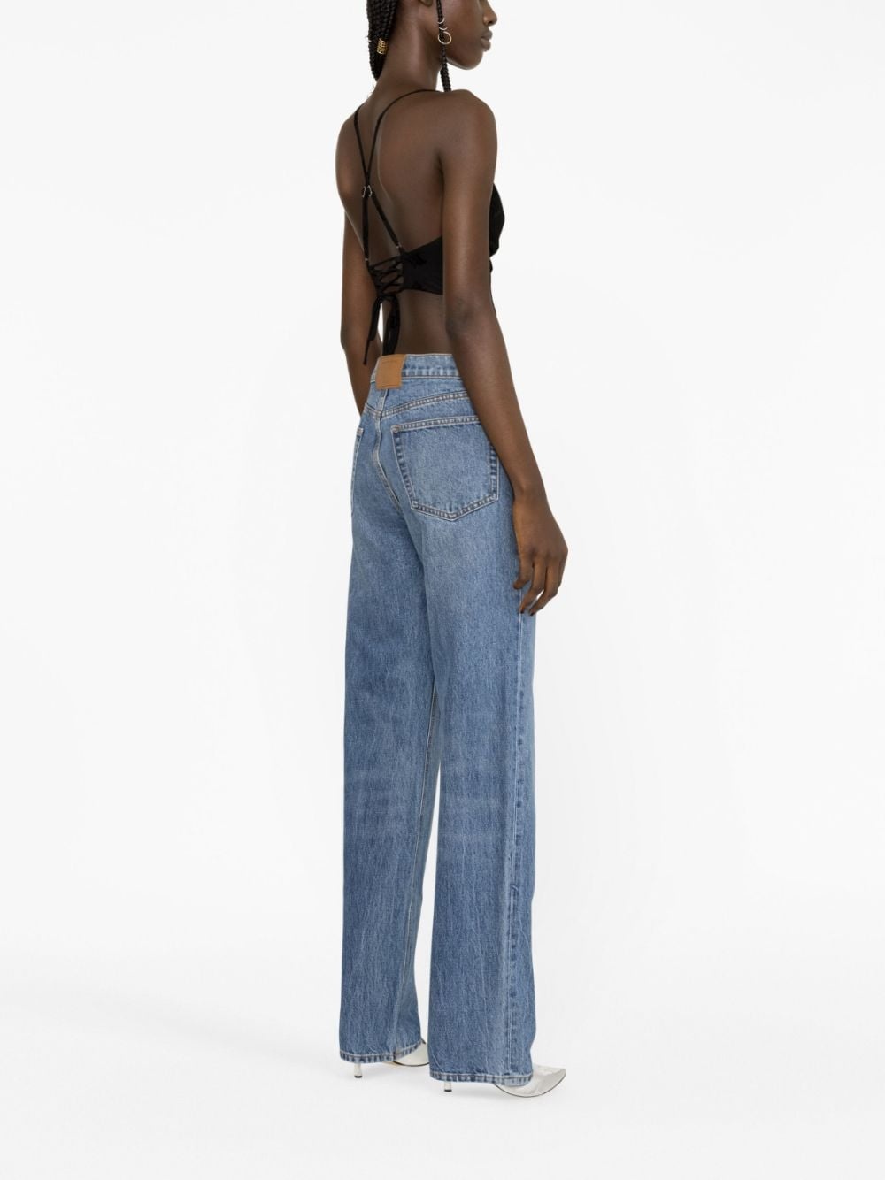 mid-rise straight-leg jeans - 3