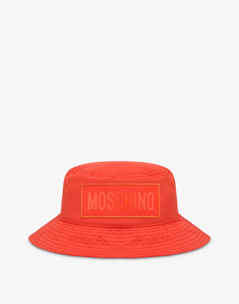 LOGO PATCH NYLON BUCKET HAT 1