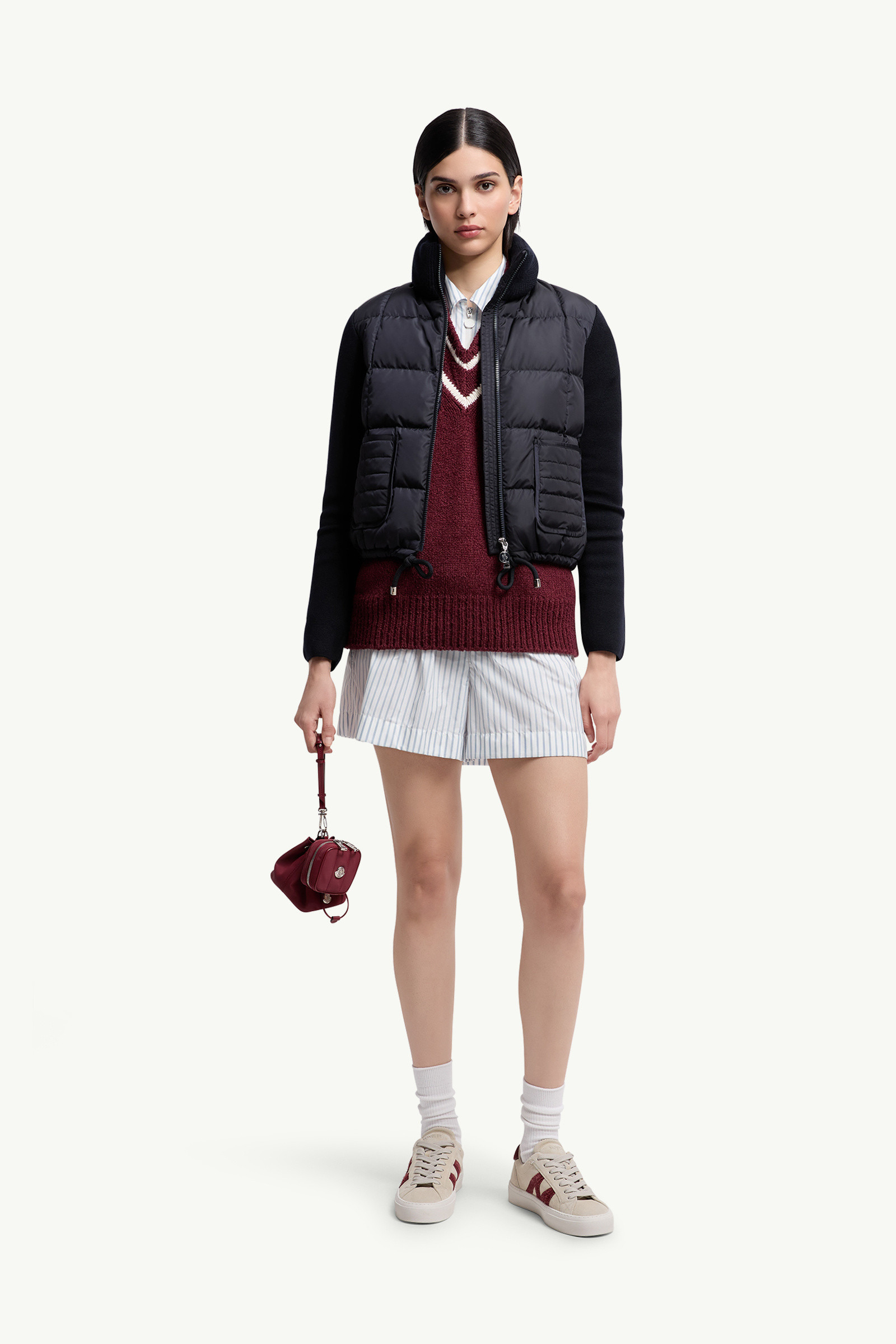 Square-Quilted Padded Wool Zip-Up Cardigan - 2