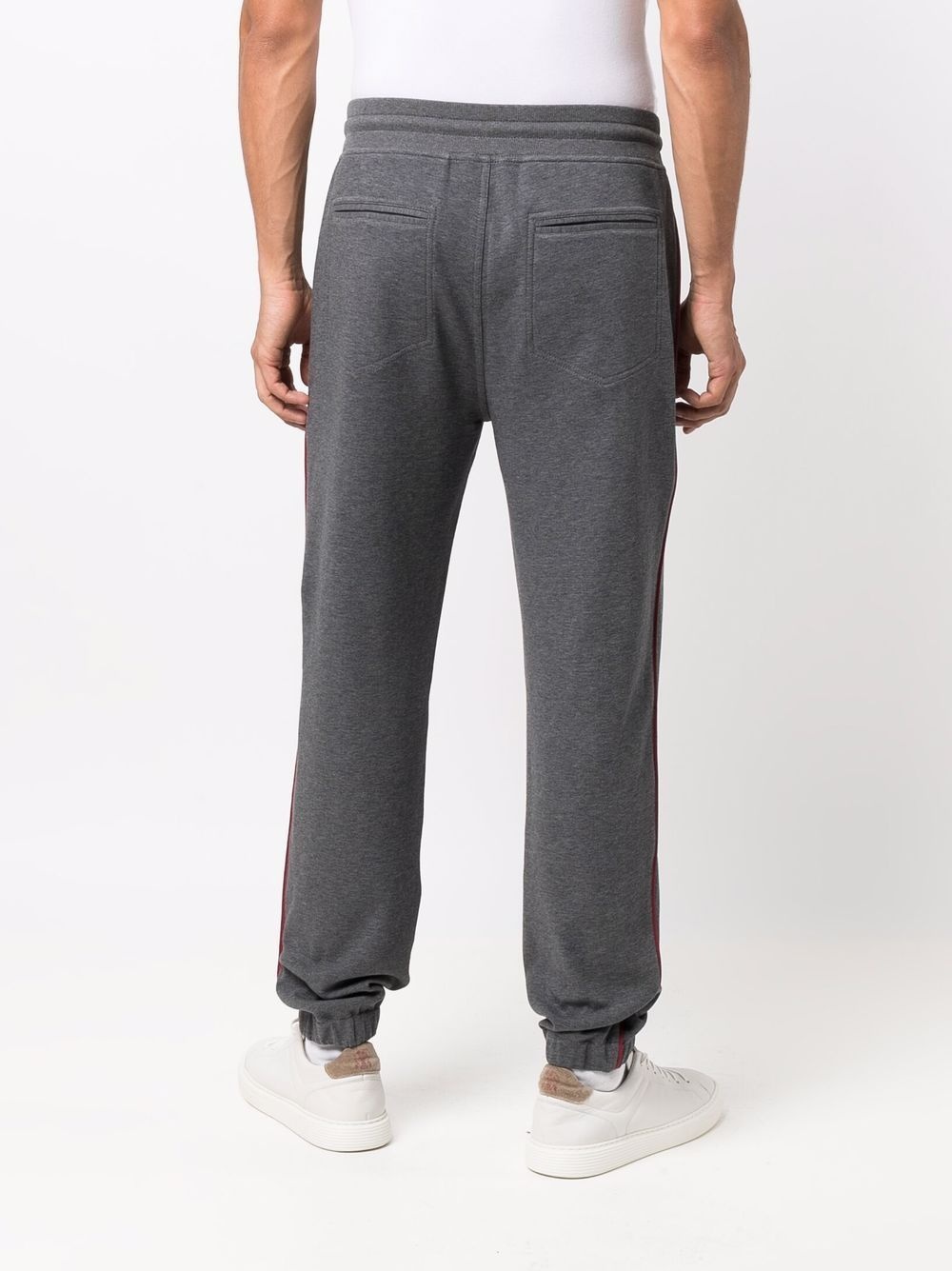 contrast piping track trousers - 4