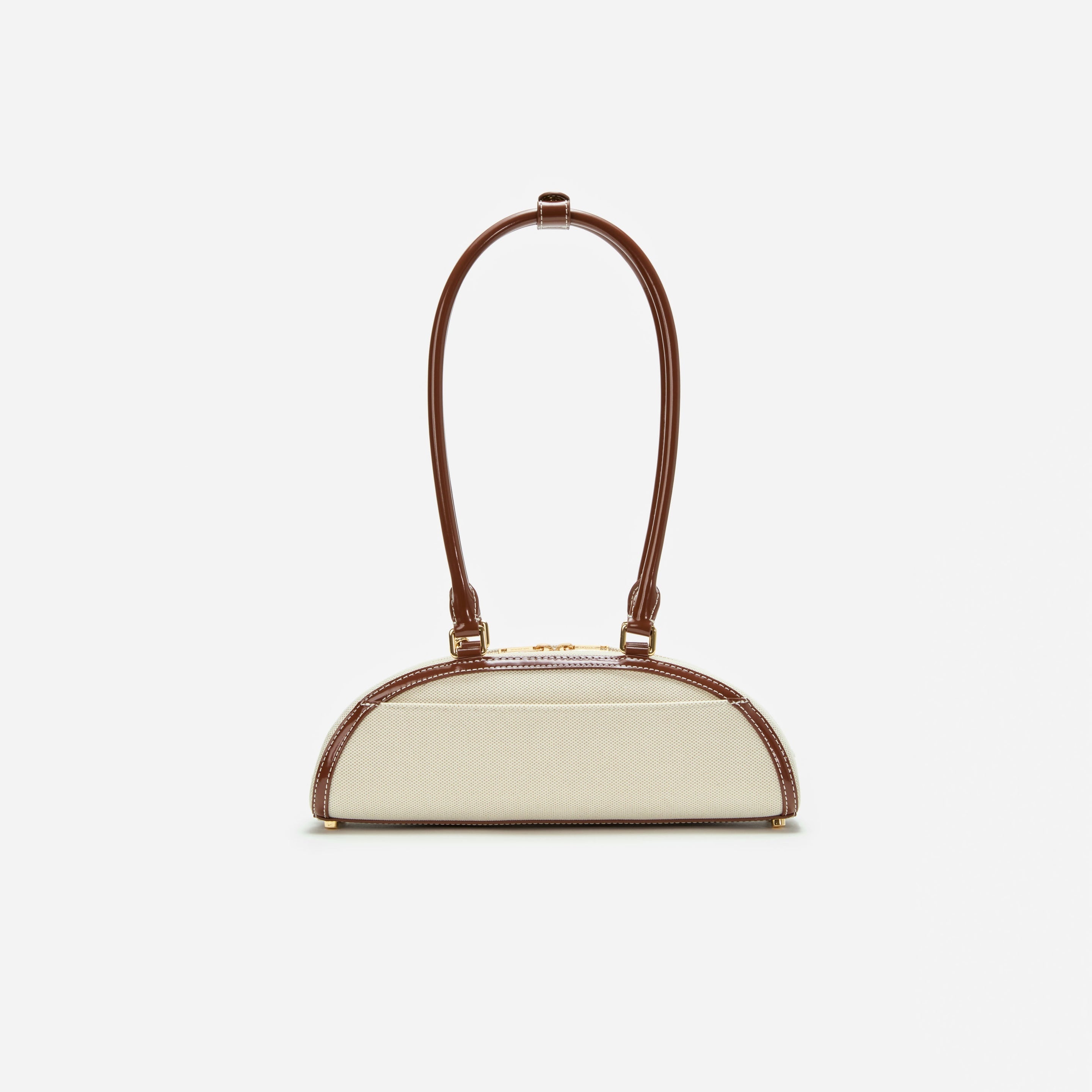 Canvas Curved Shoulder Bag - 3