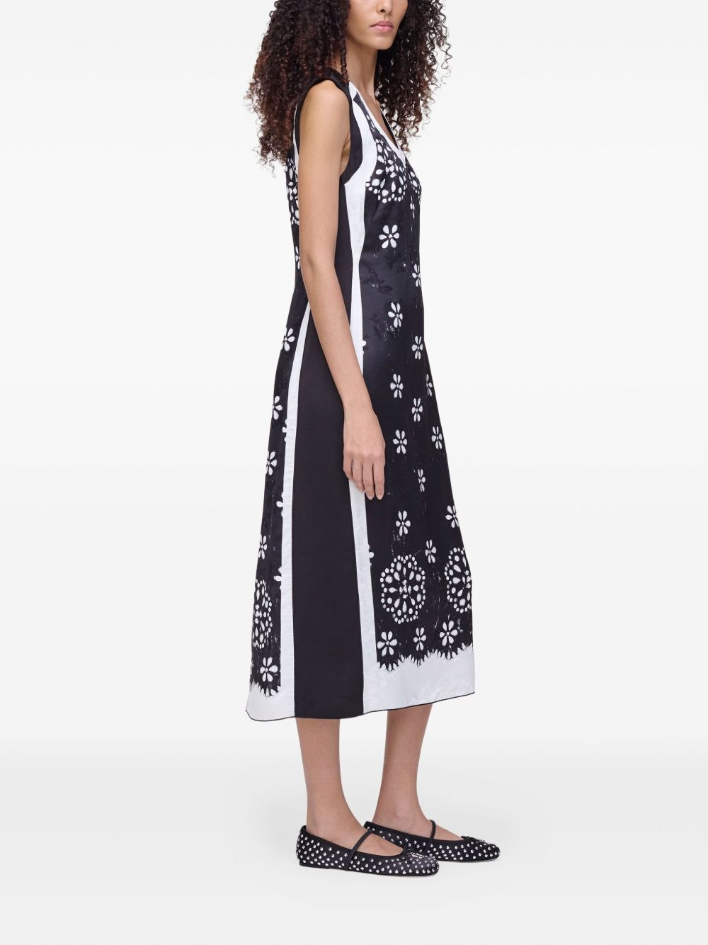 eyelet-floral dress - 3