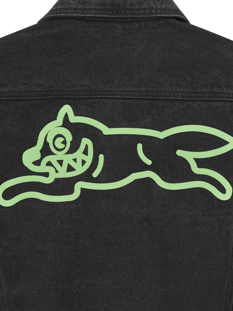 logo print denim jacket 5