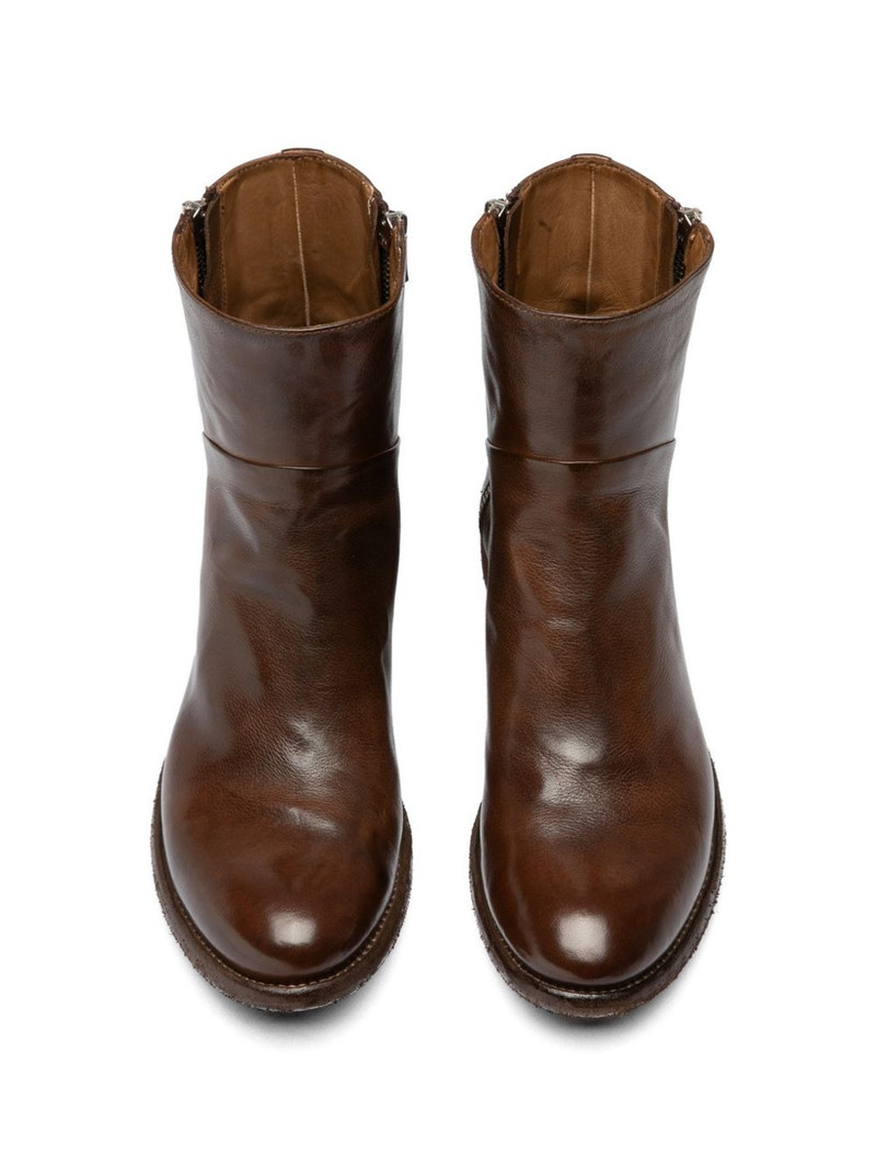 Lison zip leather boots 5