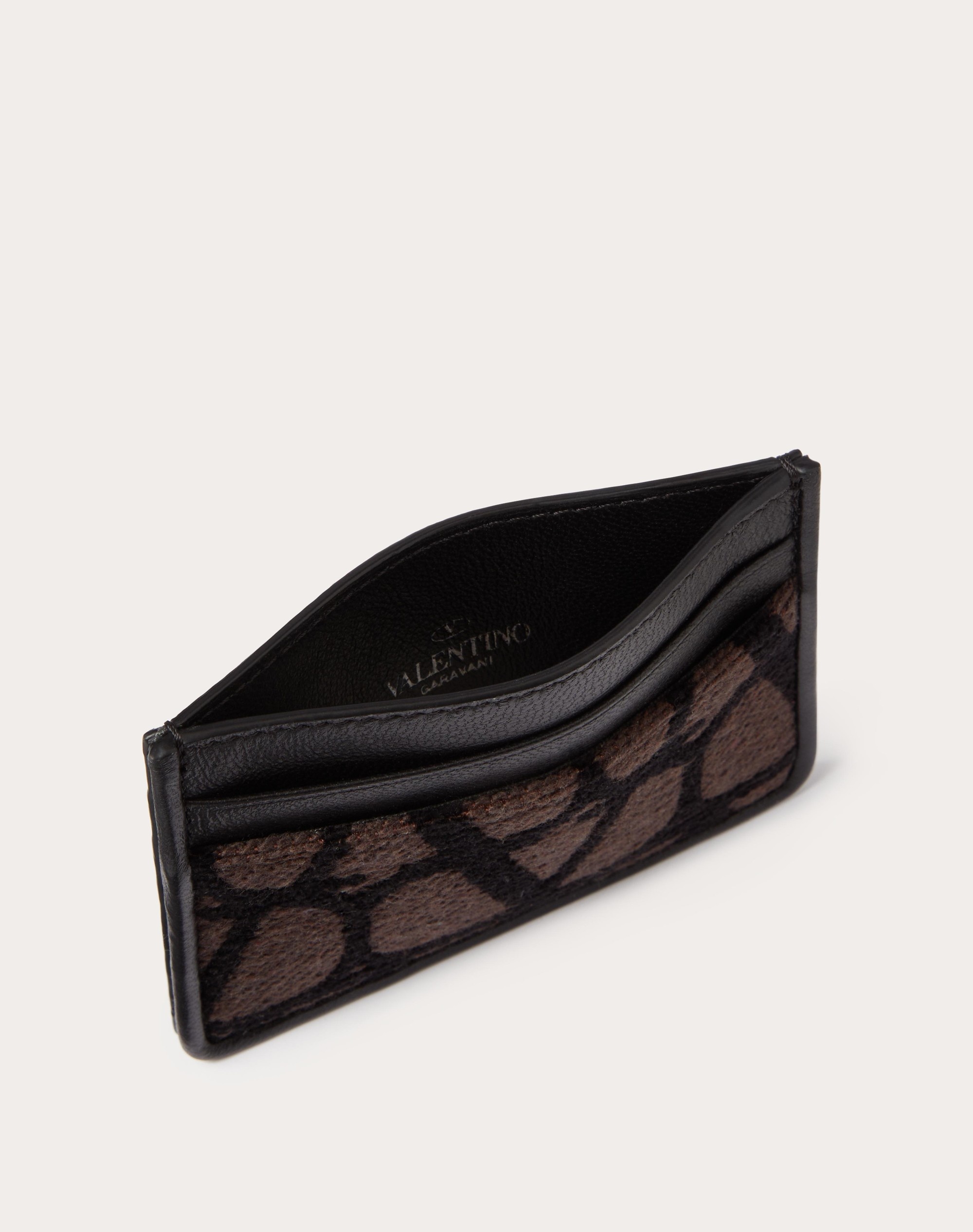 TOILE ICONOGRAPHE CARDHOLDER WITH LEATHER DETAILS - 5