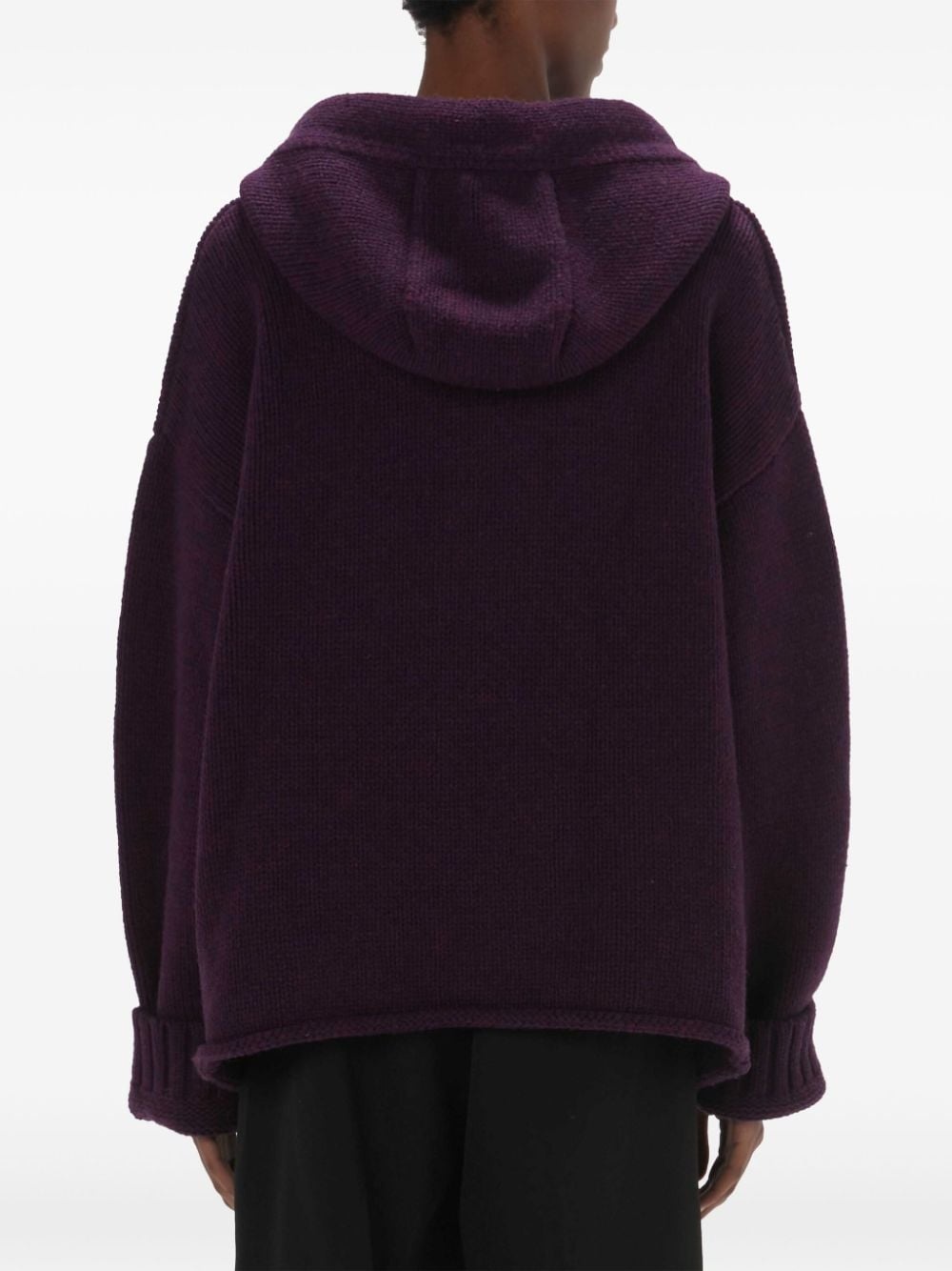 anchor-logo zip hoodie - 4