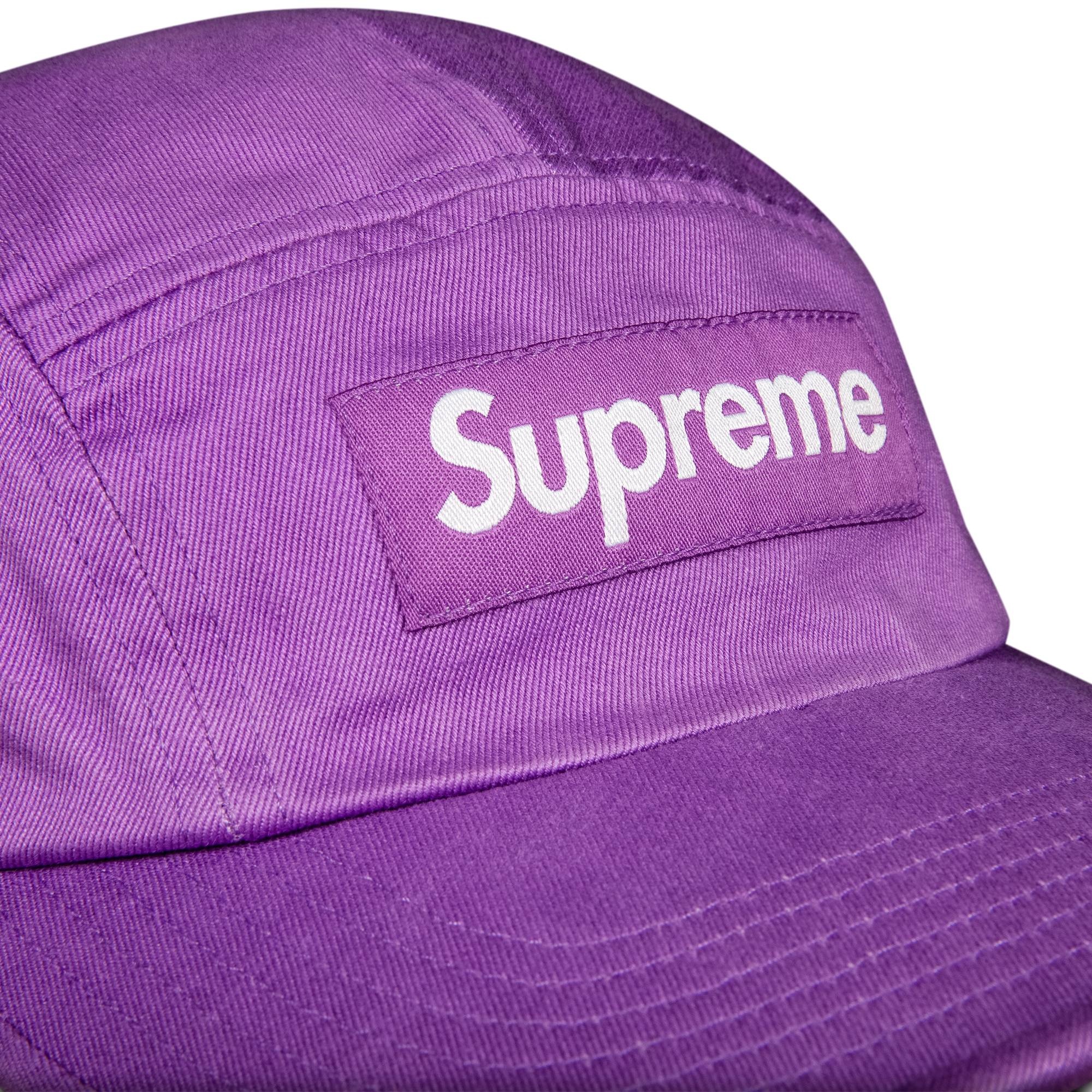 Supreme Washed Chino Twill Camp Cap 'Light Purple' - 3