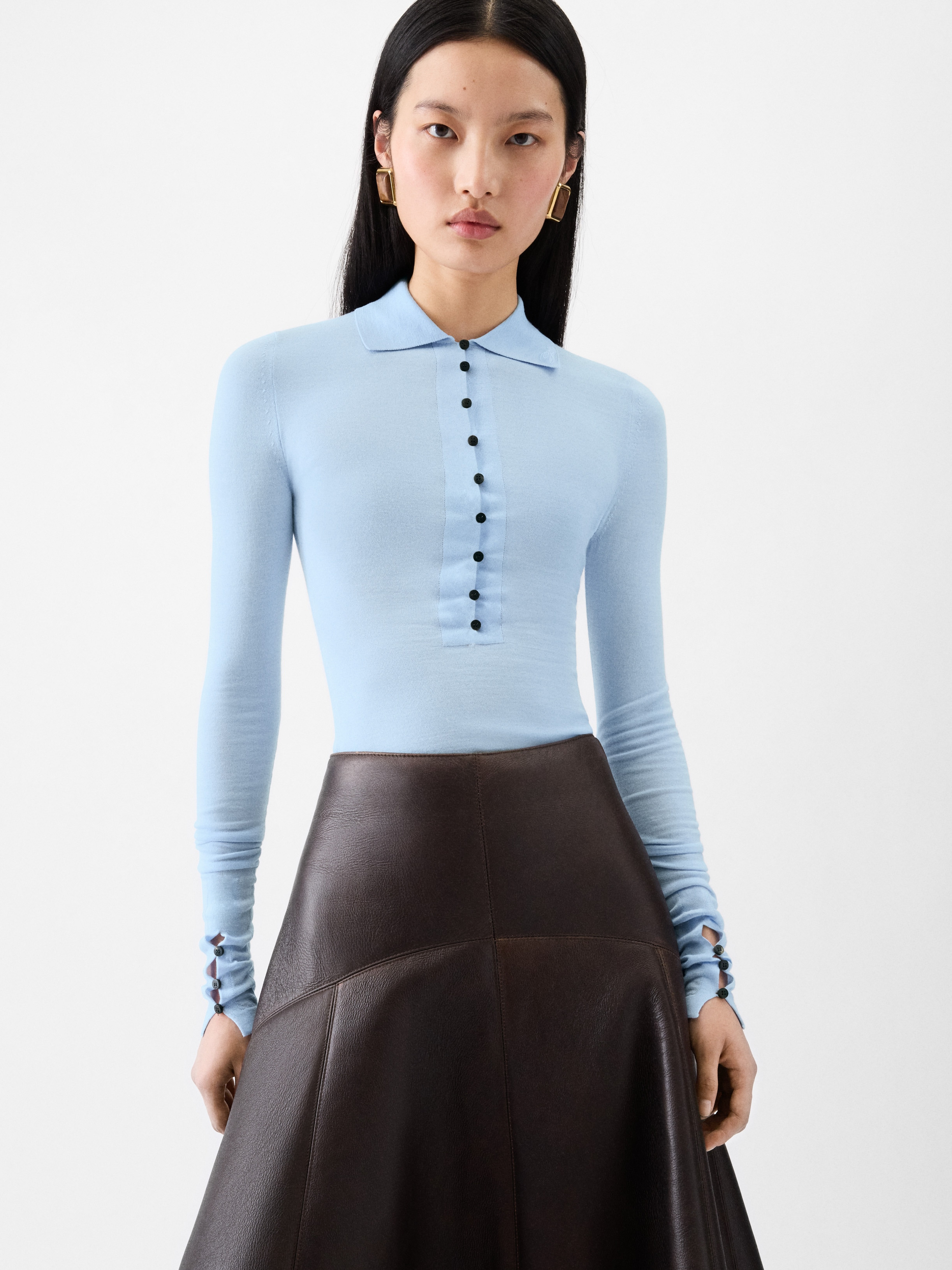 The Merino long-sleeve polo shirt - 3