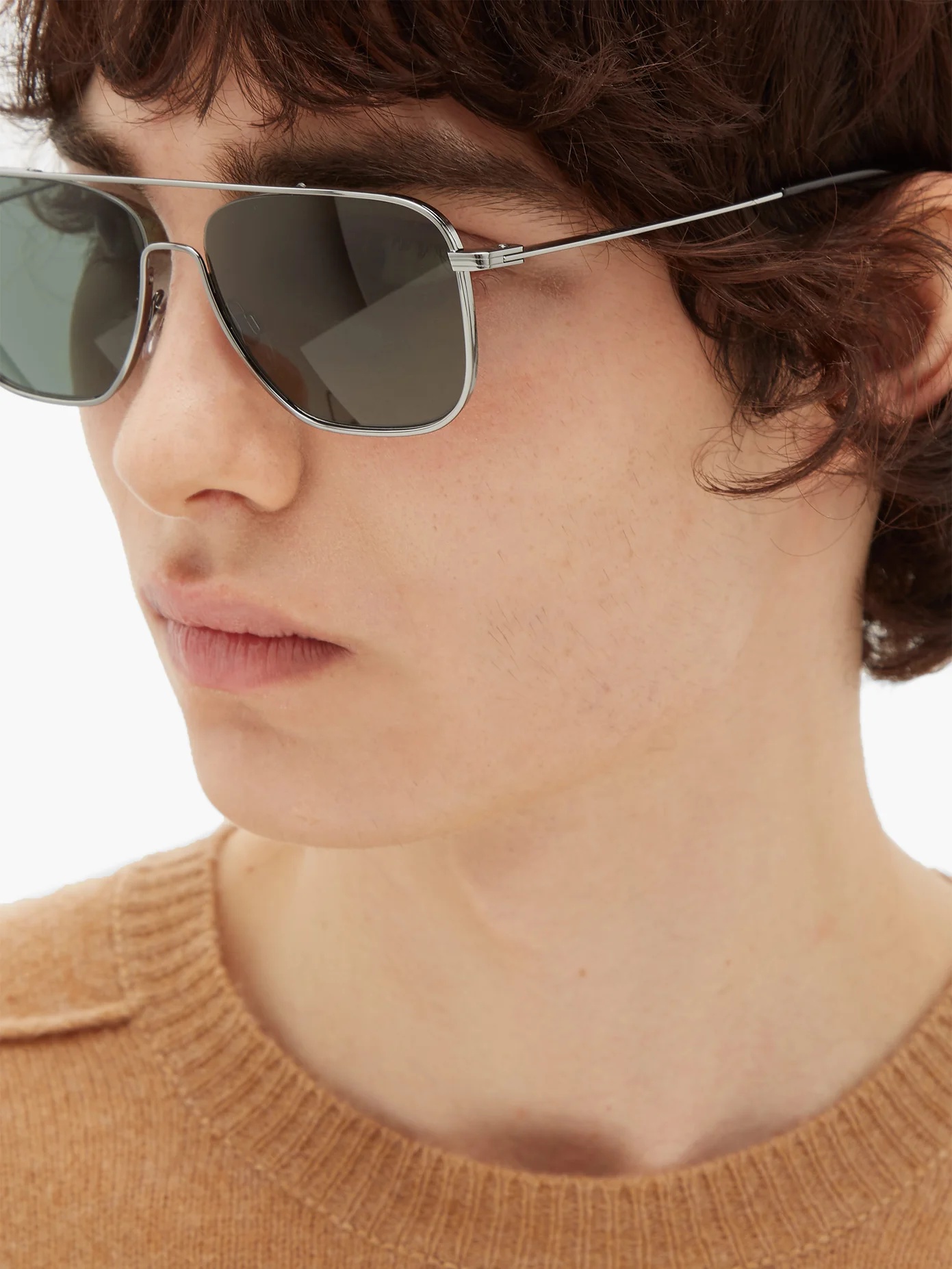 Aviator metal sunglasses - 3