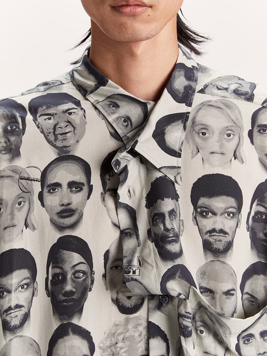 Finalists Twisted Shirt Black And White Mix - 6