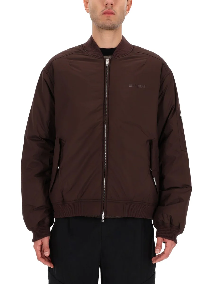 SMART BOMBER JACKET WITH LOGO - 1