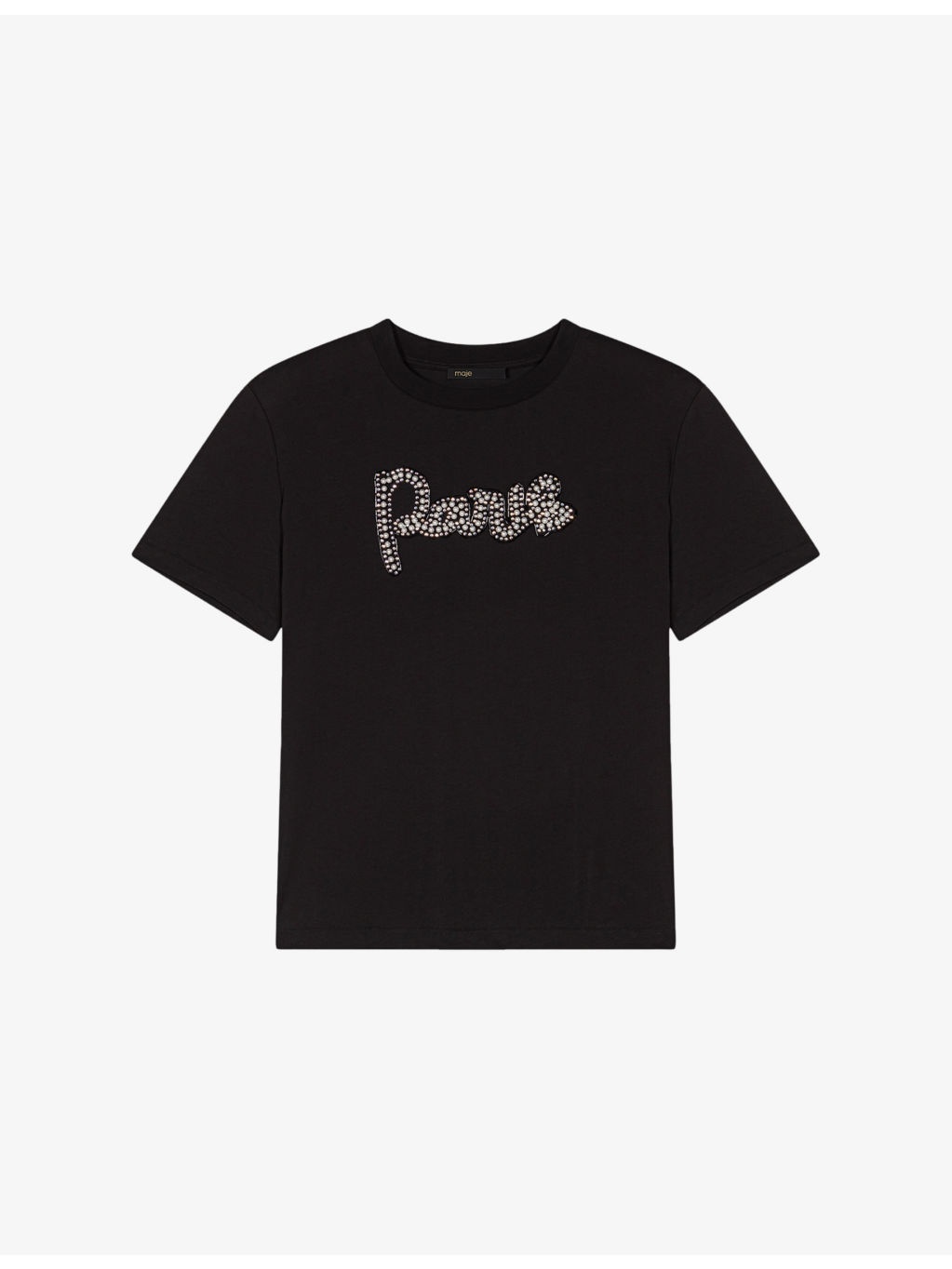 Logo-embroidered short-sleeve cotton T-shirt - 1