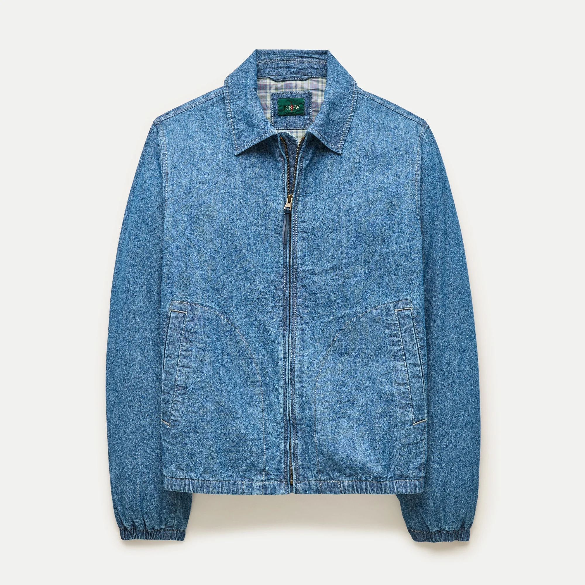 Harrington jacket in chambray - 1