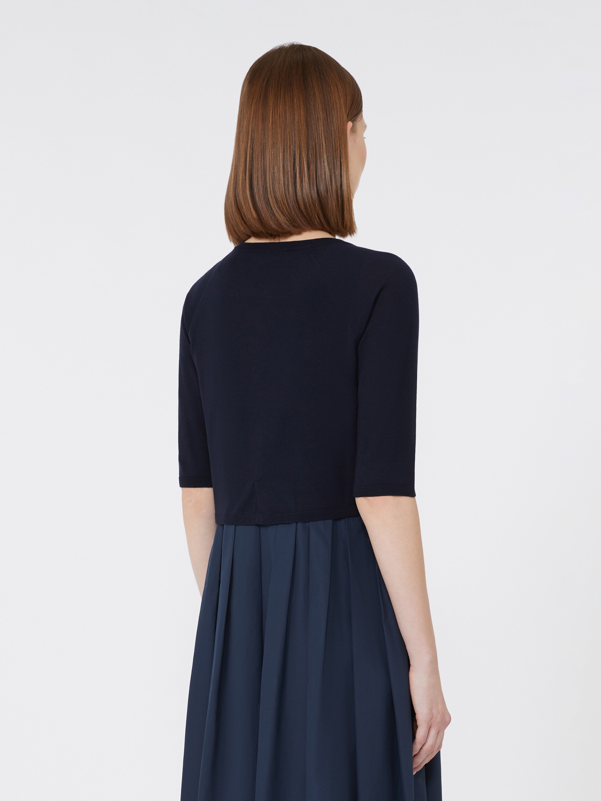 CLASSIC Short wool cardigan - 4