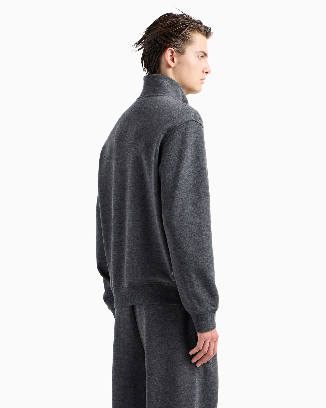 Travel Essentials virgin wool-blend jersey full-zip cardigan - 3