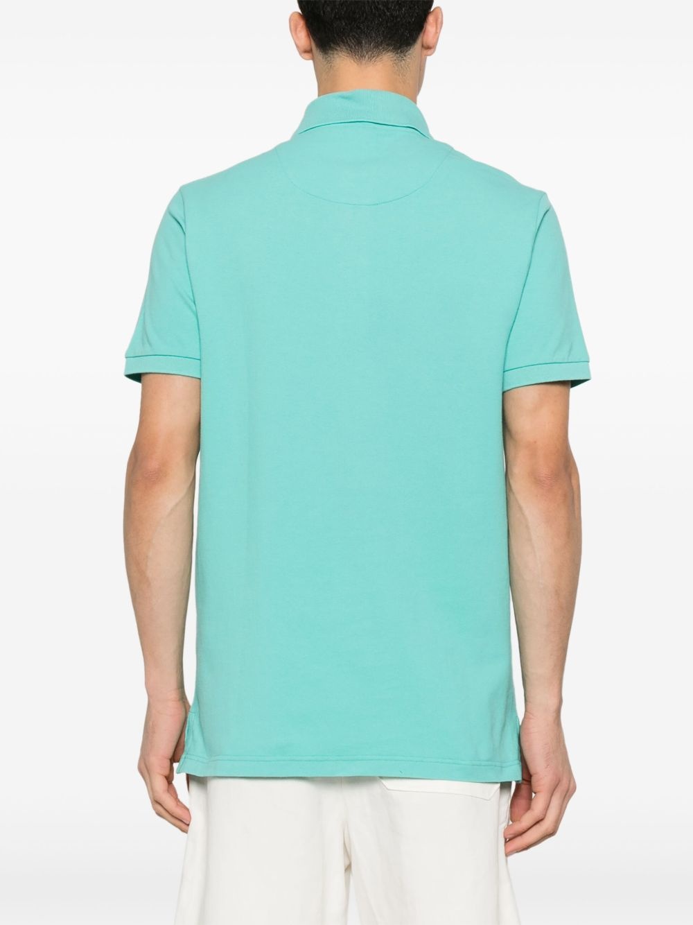 Pegaso-embroidered polo shirt - 3