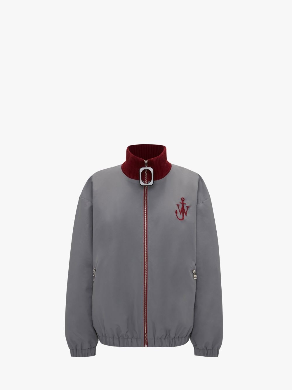 CONTRAST ZIP FRONT BLOUSON JACKET - 1