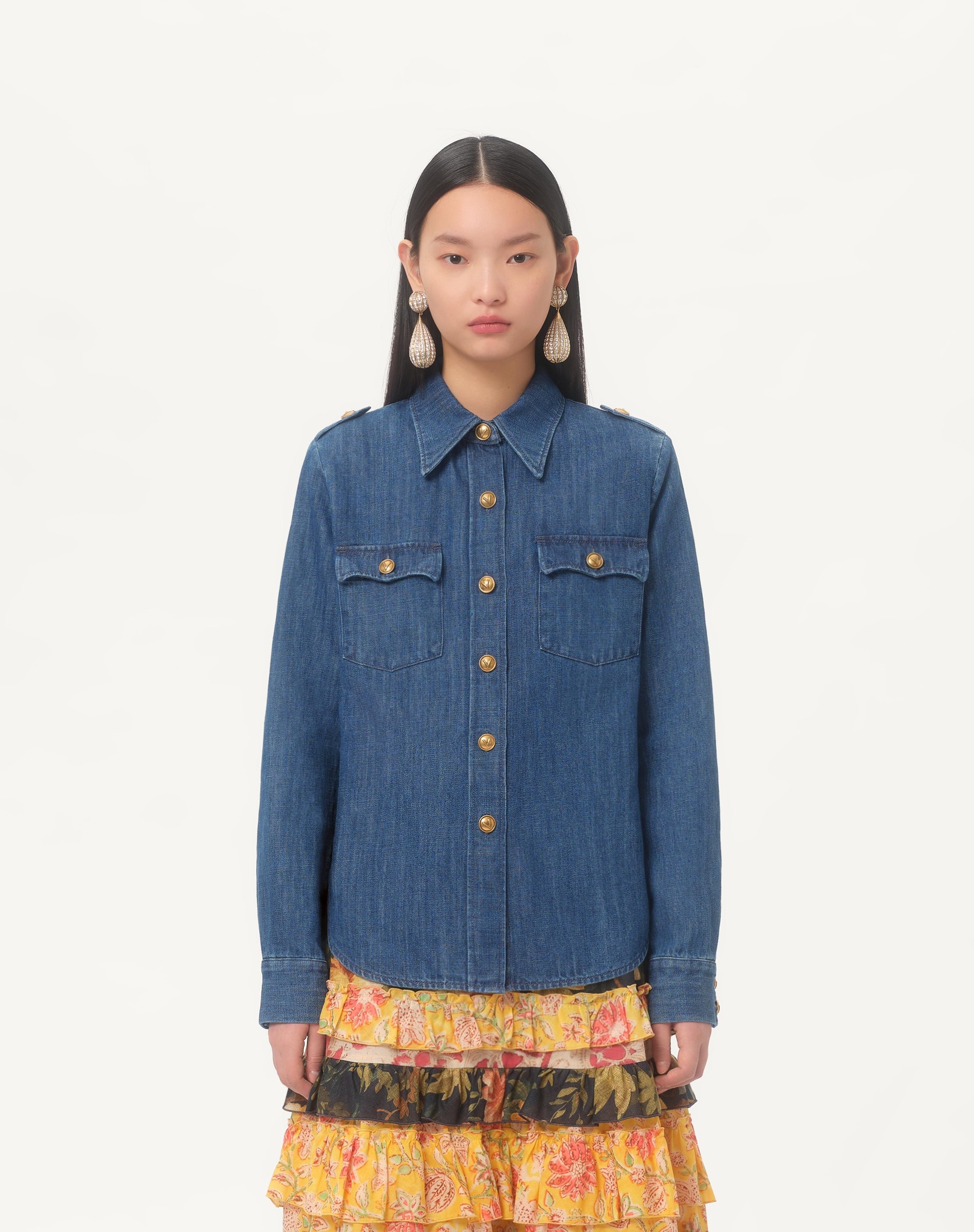 LIGHTWEIGHT DENIM SHIRT - 5