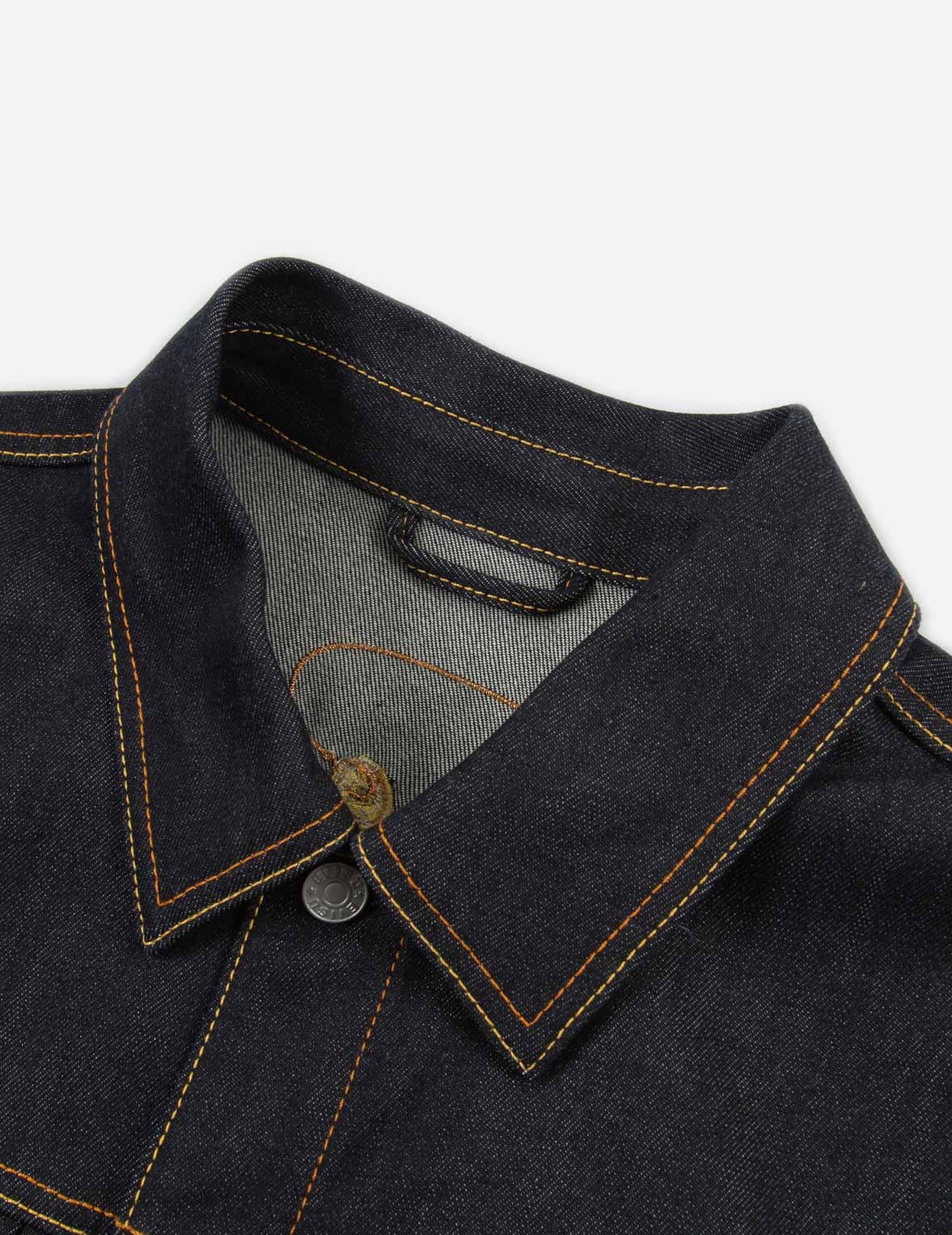 “THE GOD OF FORTUNE RIDING WAVES” DAICOCK EMBROIDERY DENIM JACKET - 9