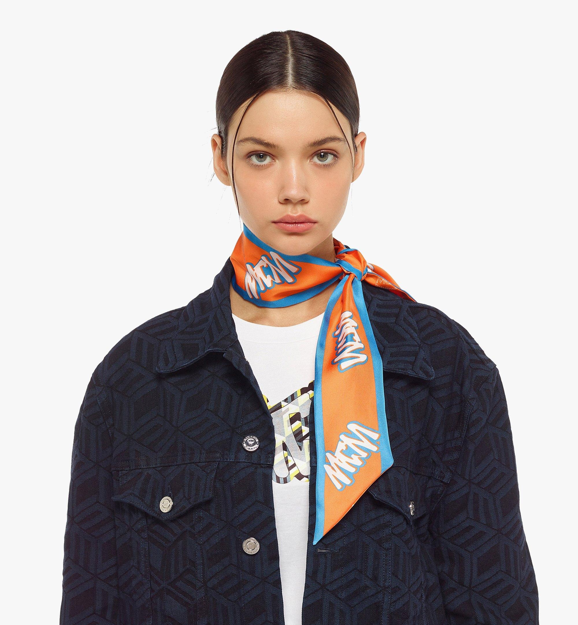 MCM Sommer Monogram Petite Silk Scarf - 2