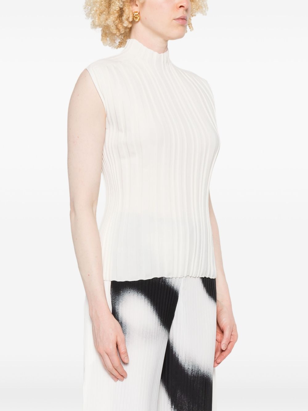 pleated T-shirt - 3