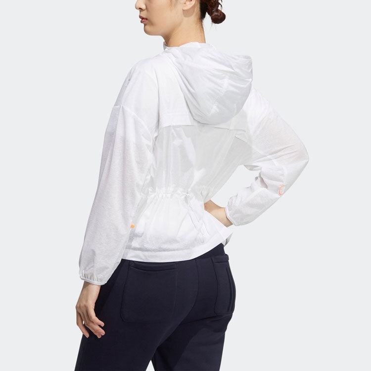 (WMNS) adidas Tech Windbreaker Excite Jackets 'White' GP0658 - 3