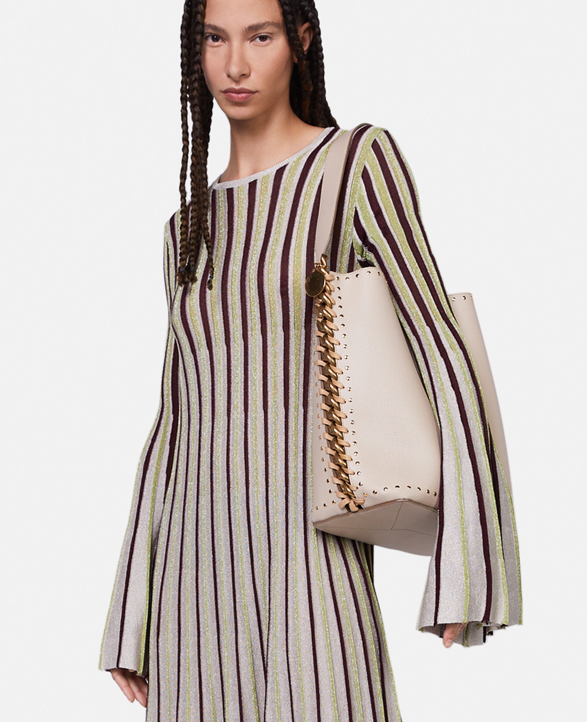 Lurex Rib Knit Midi Dress - 4