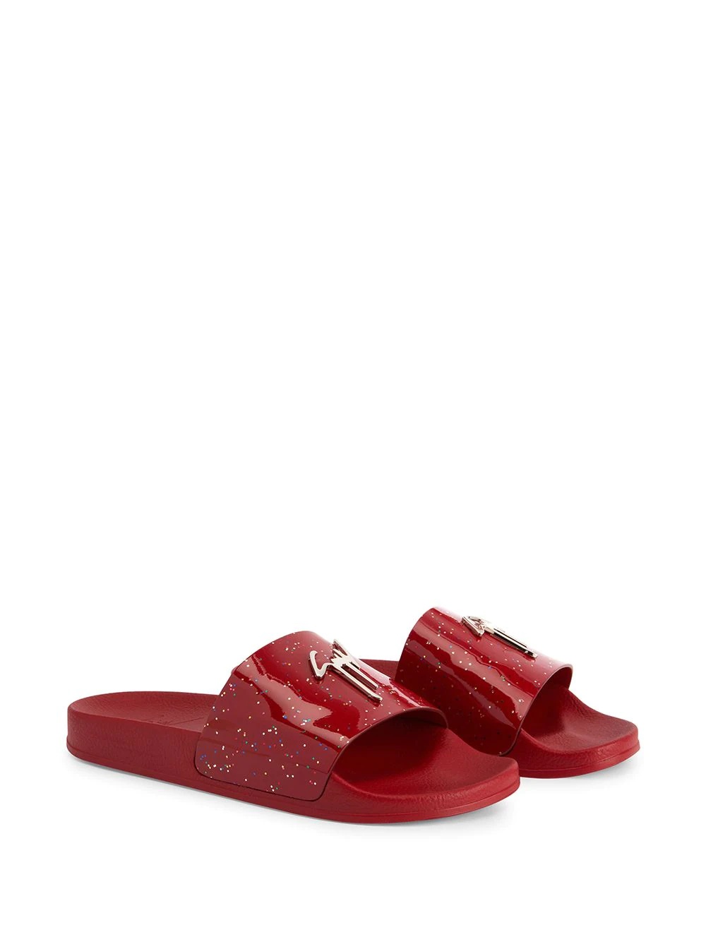 Brett patent leather slides - 2