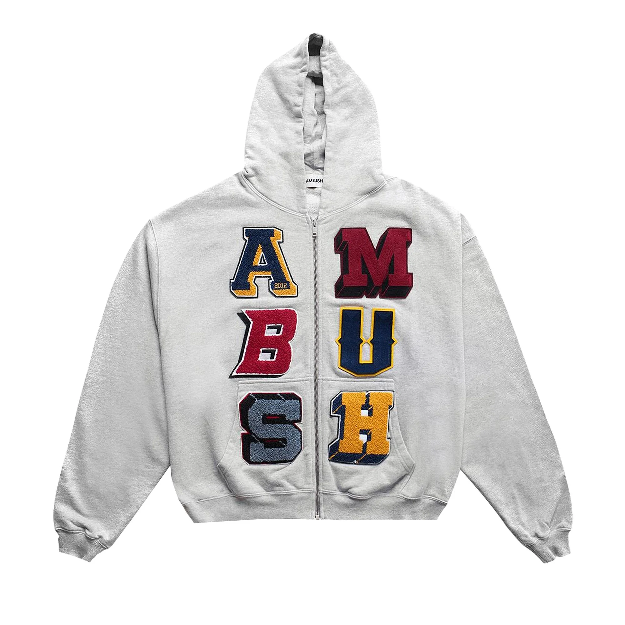 Ambush Zip-Up Hoodie 'Grey' - 1