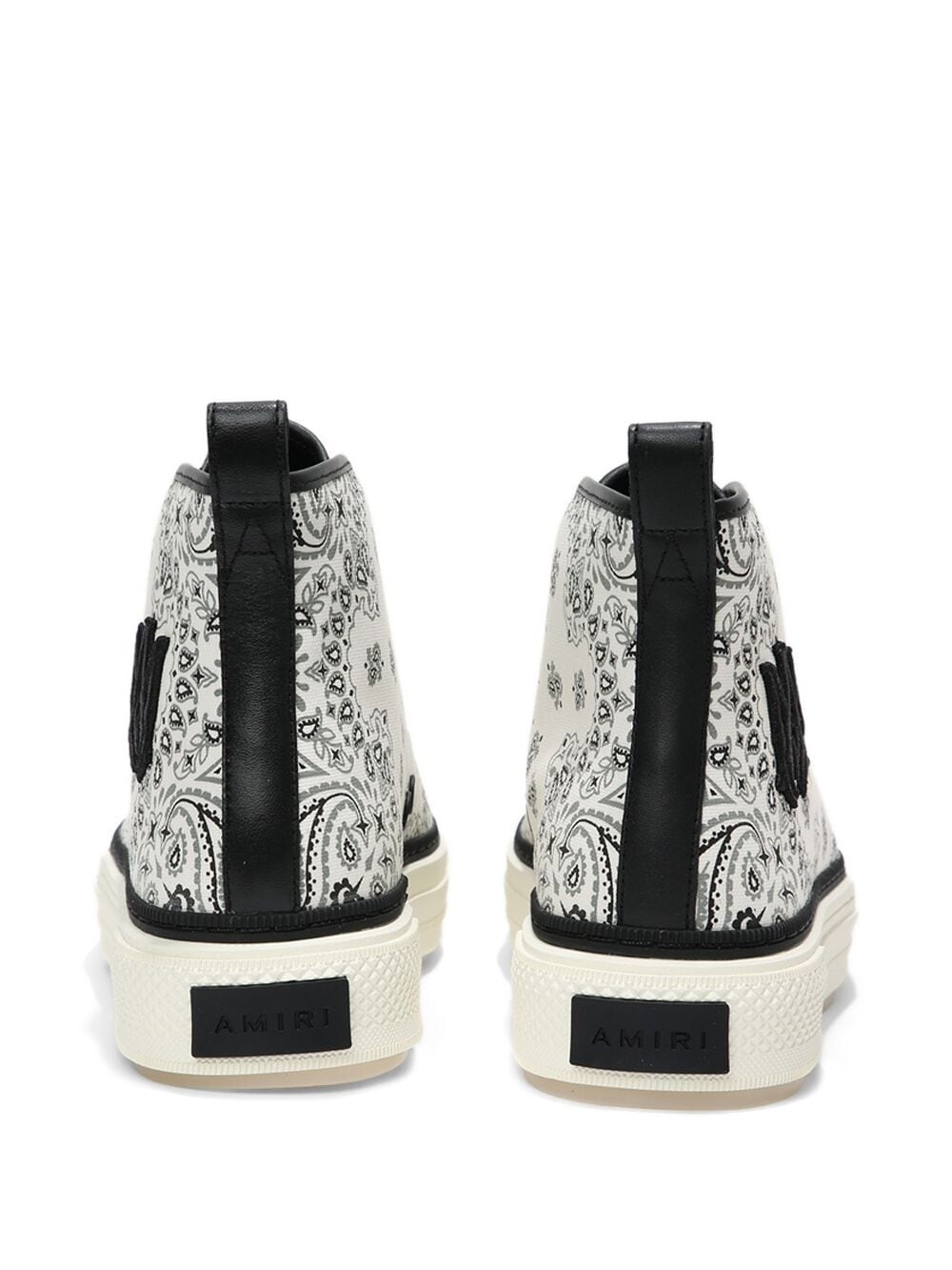 bandana-print high-top sneakers - 2