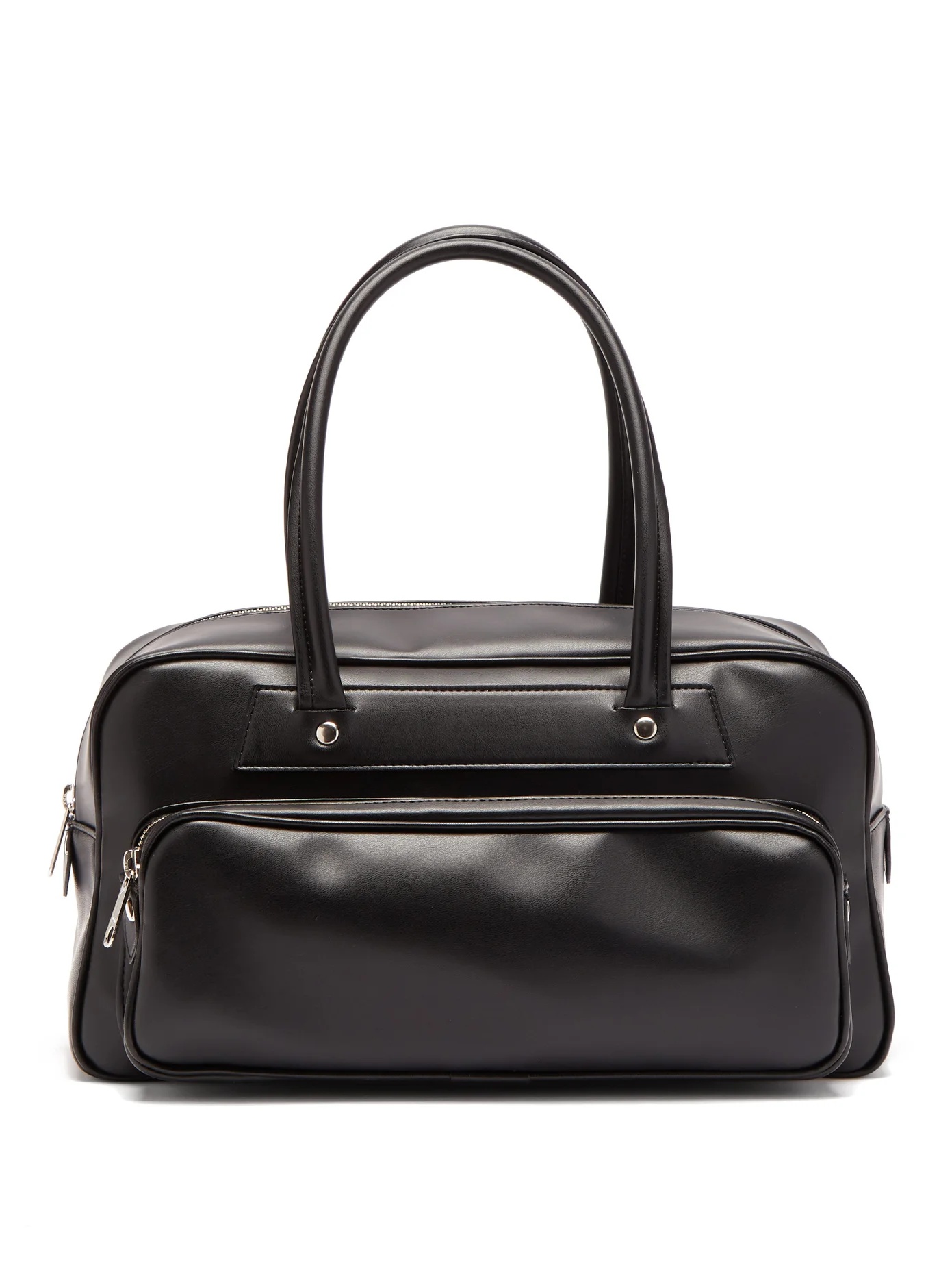 Faux-leather bowling bag - 1